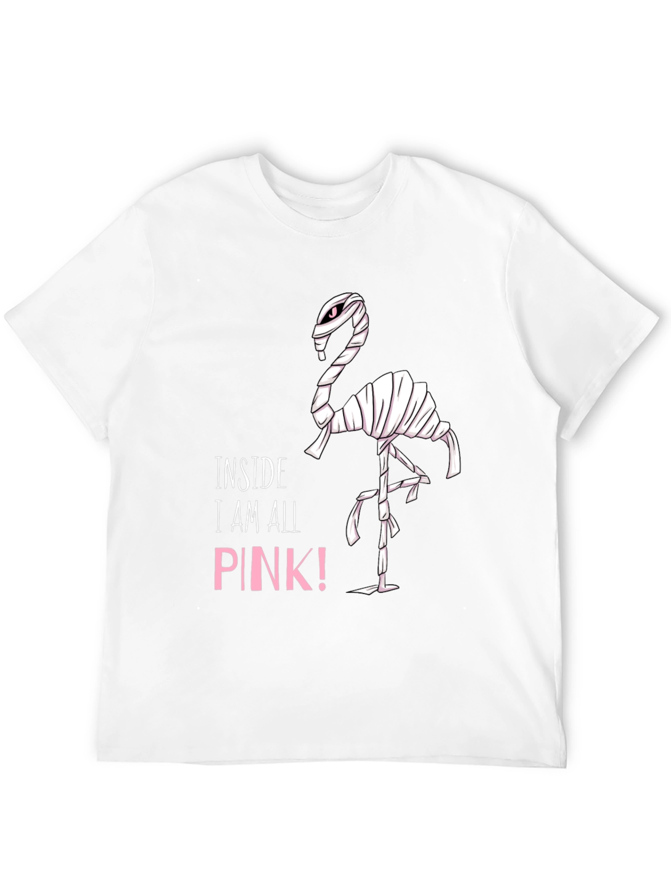 Pink Flamingo Mummy Graphic T-Shirt
