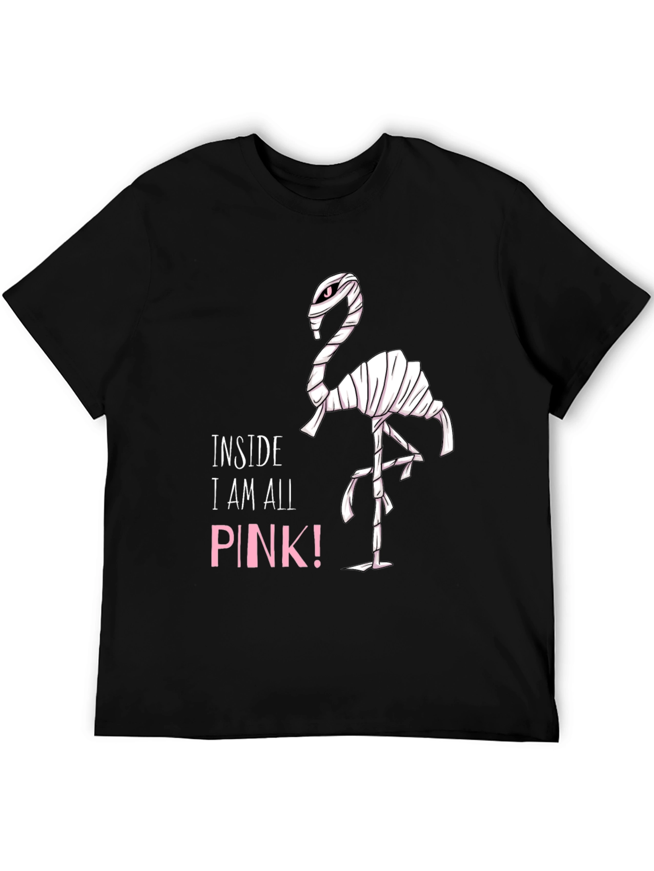Pink Flamingo Mummy Graphic T-Shirt