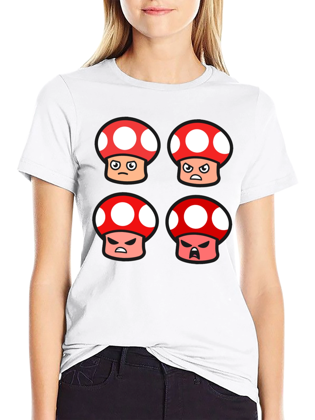 Angry Mushroom T-Shirt - Gamer Tee