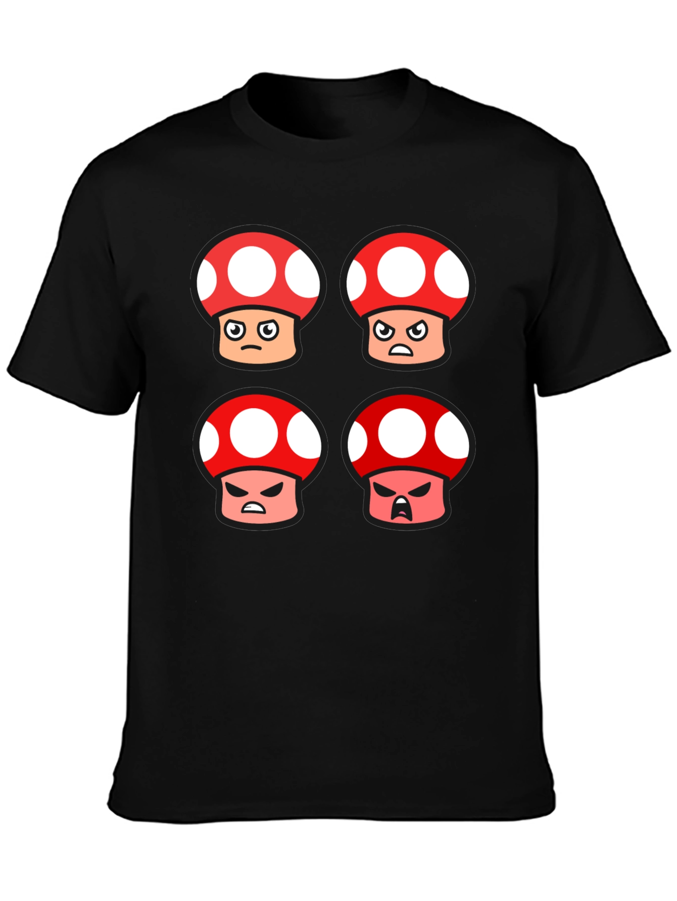 Angry Mushroom T-Shirt - Gamer Tee