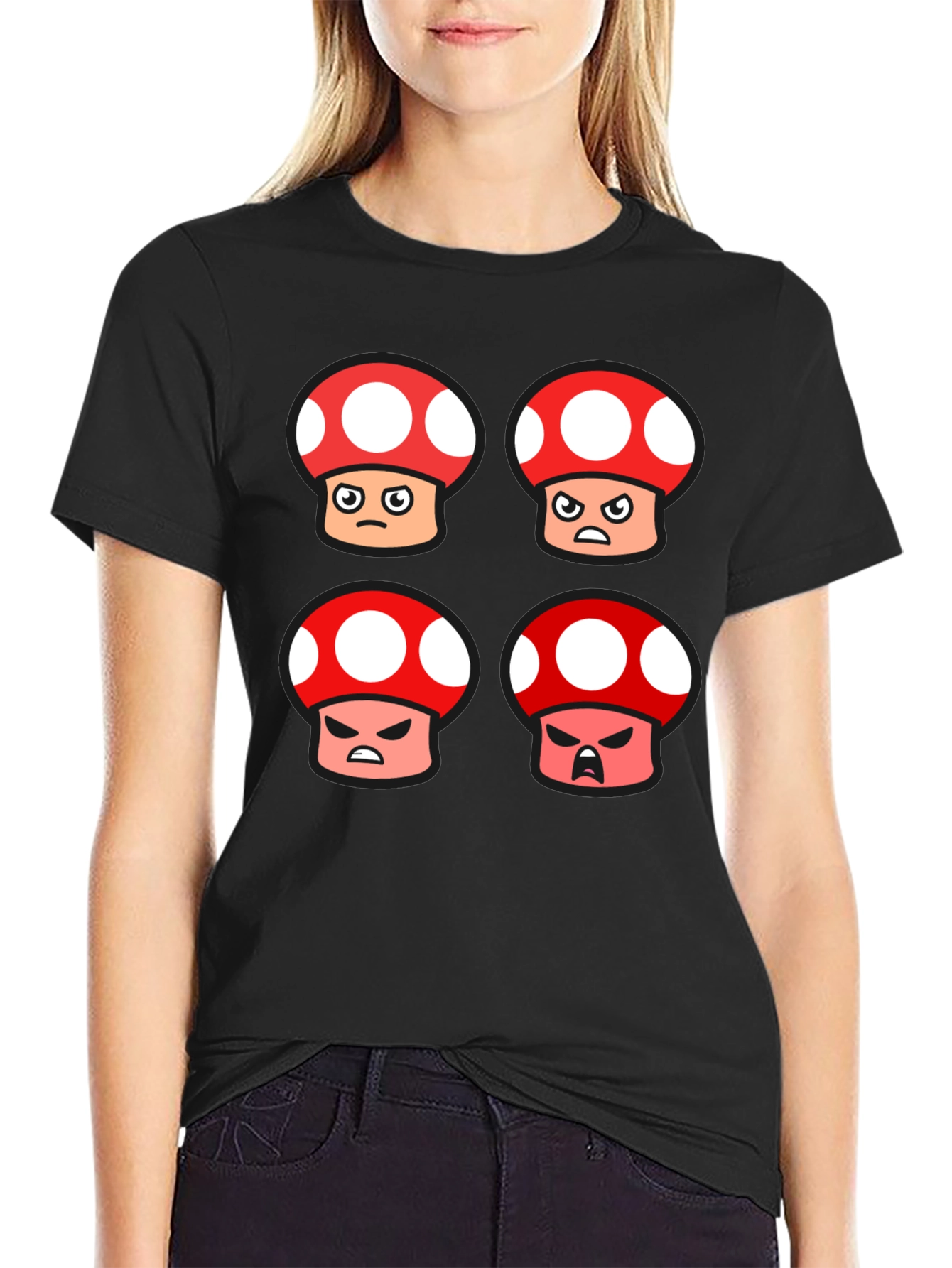 Angry Mushroom T-Shirt - Gamer Tee