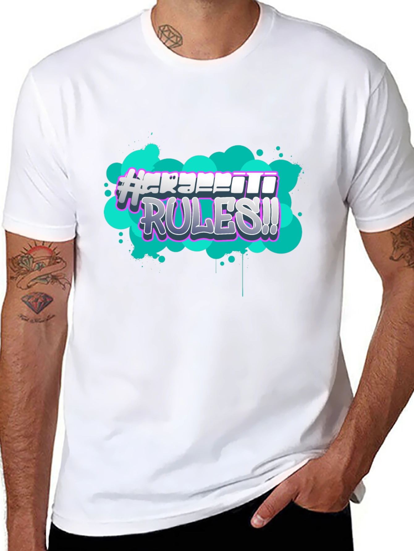 Graffiti Rules Graphic T-Shirt