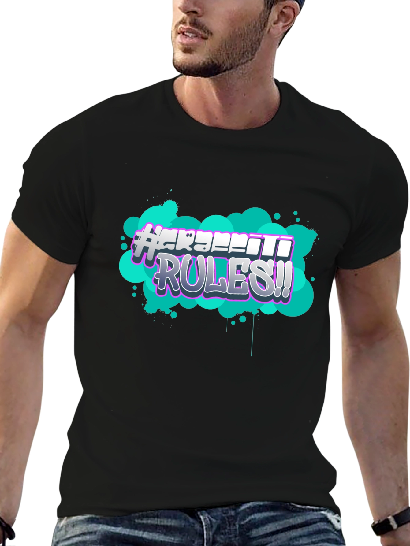 Graffiti Rules Graphic T-Shirt