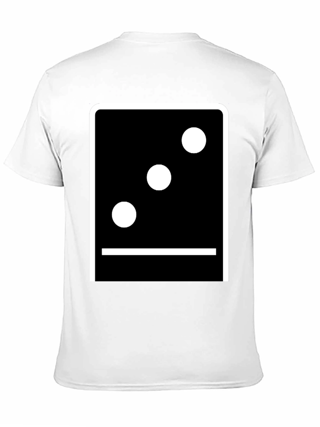 Domino Three Tee - Classic Black Graphic T-Shirt