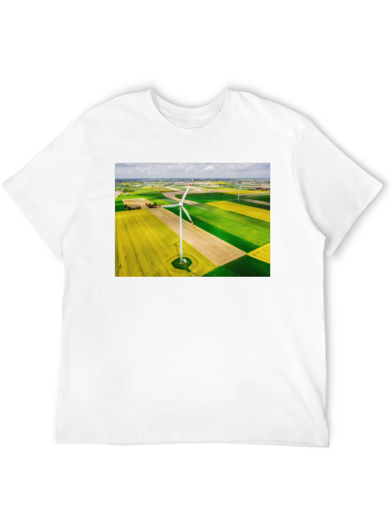 Wind Turbine Field Graphic Tee - Black