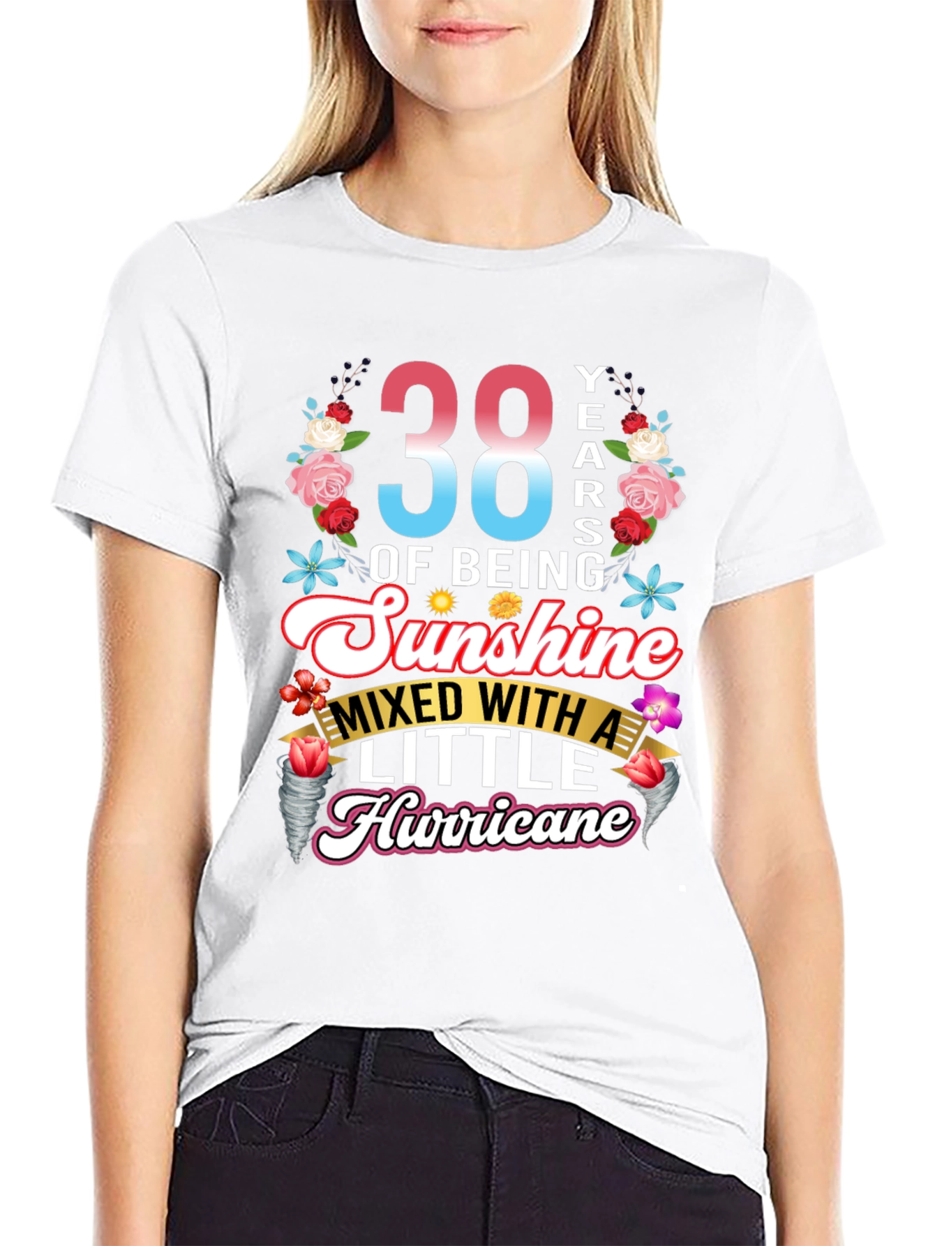 38th Birthday Sunshine Hurricane T-Shirt