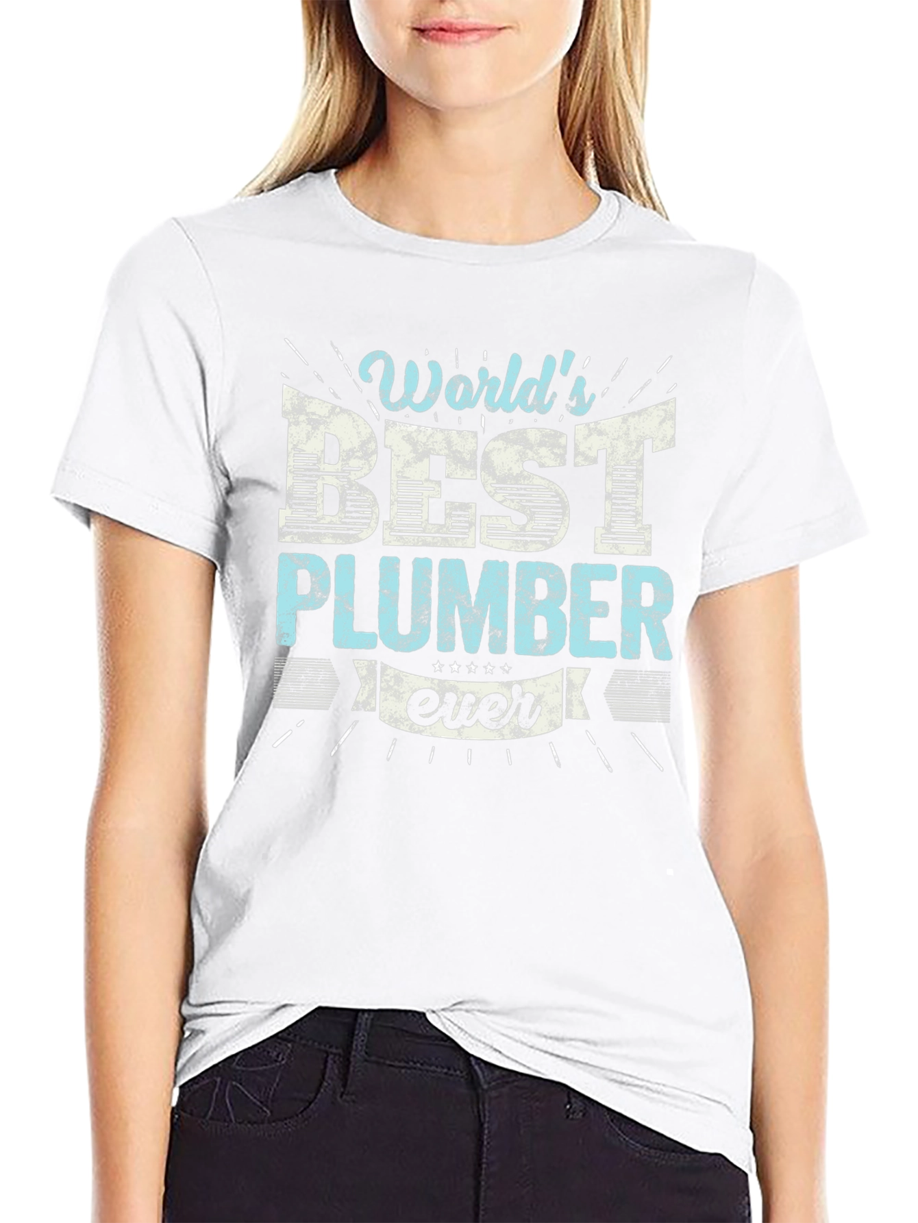 Worlds Best Plumber T-Shirt Funny Gift