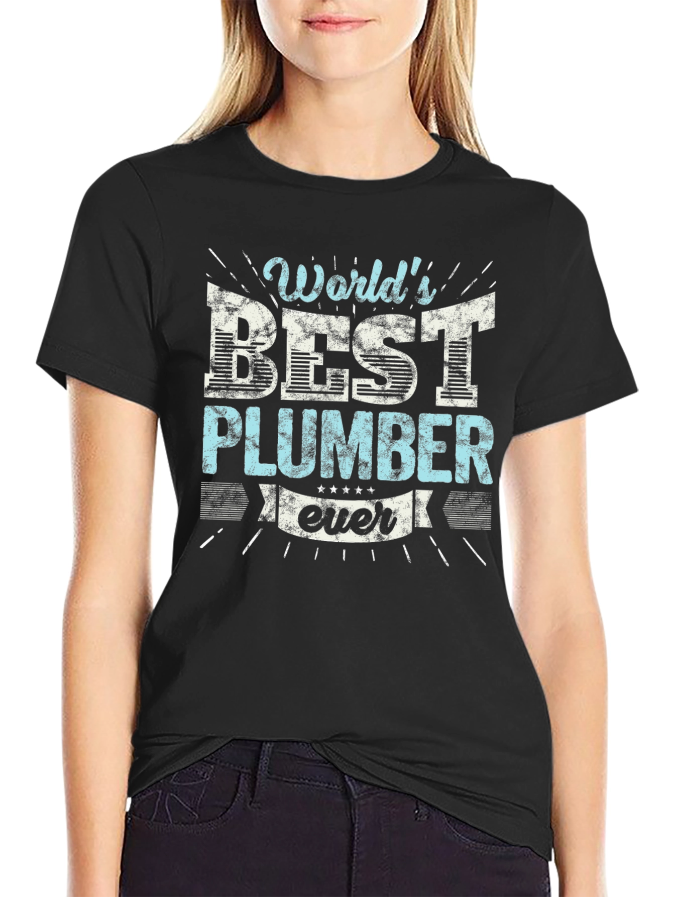 Worlds Best Plumber T-Shirt Funny Gift
