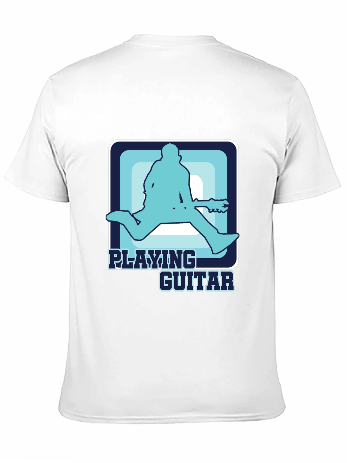 Playing Guitar T-Shirt Cool Graphic Musician Tee