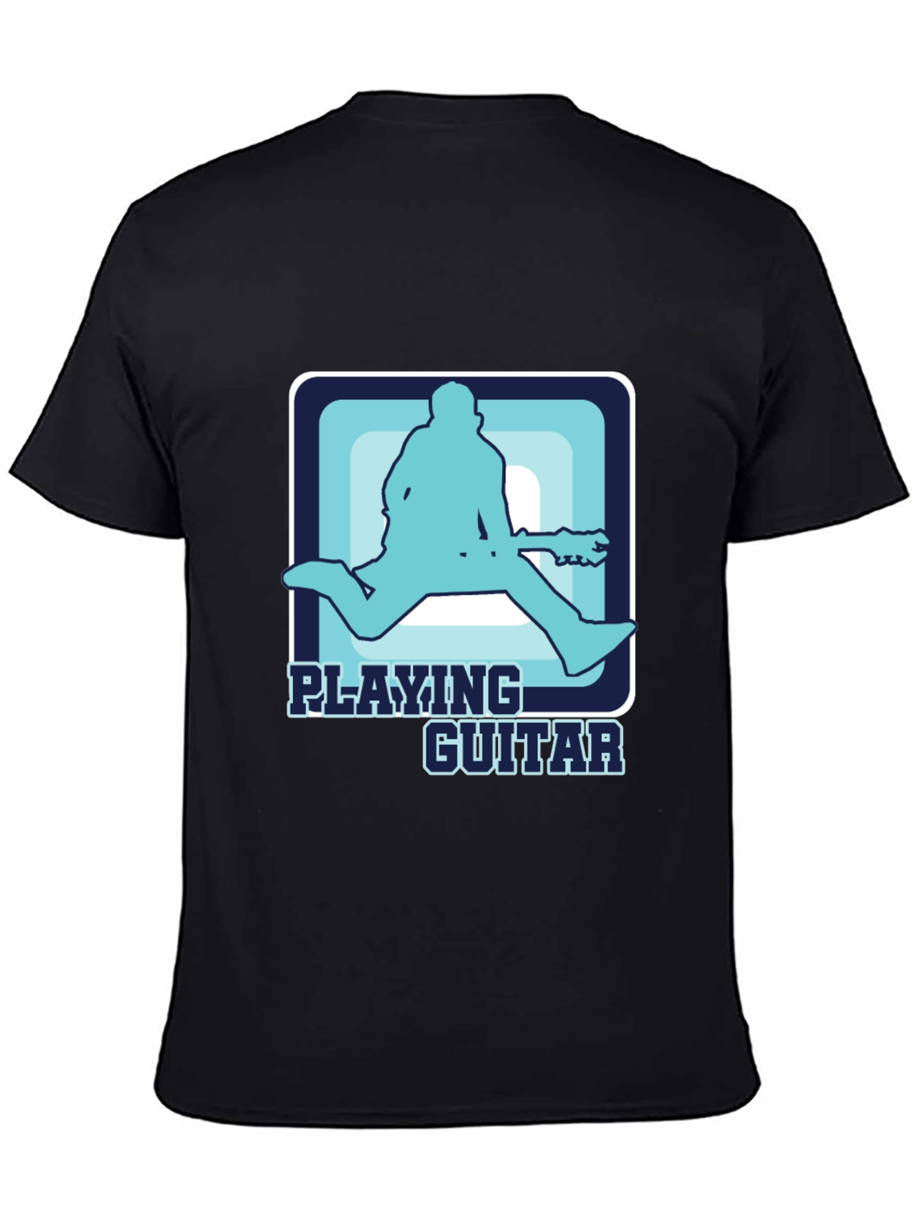 Playing Guitar T-Shirt Cool Graphic Musician Tee