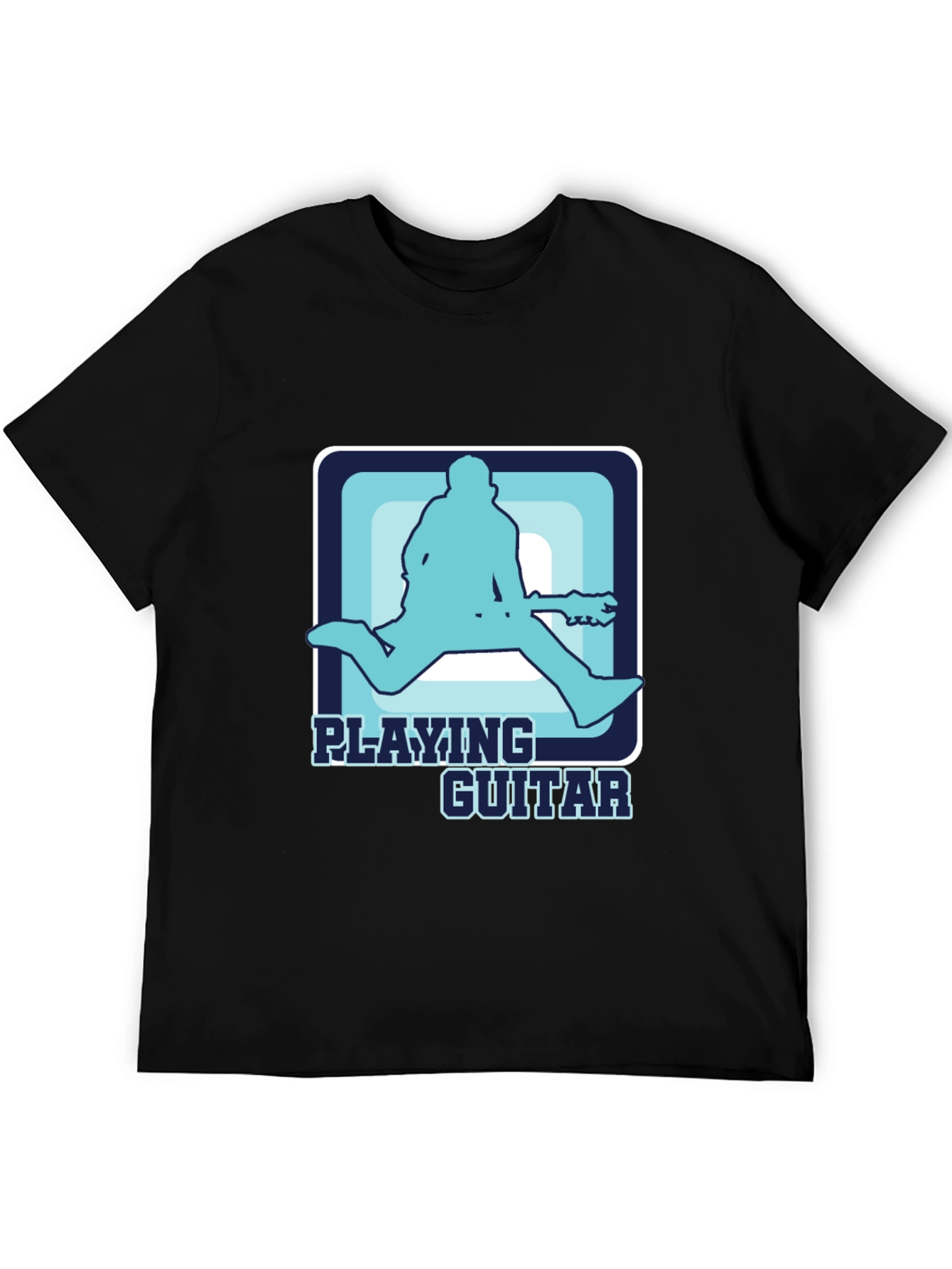 Playing Guitar T-Shirt Cool Graphic Musician Tee