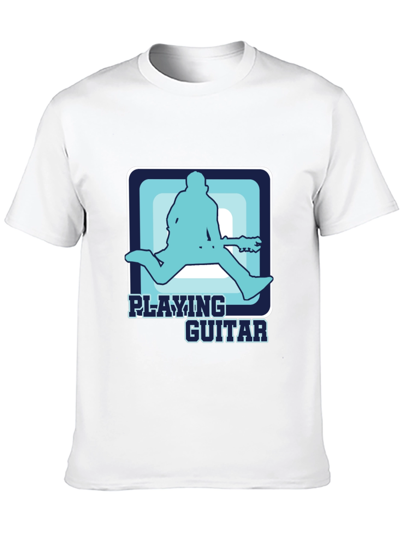 Playing Guitar T-Shirt Cool Graphic Musician Tee