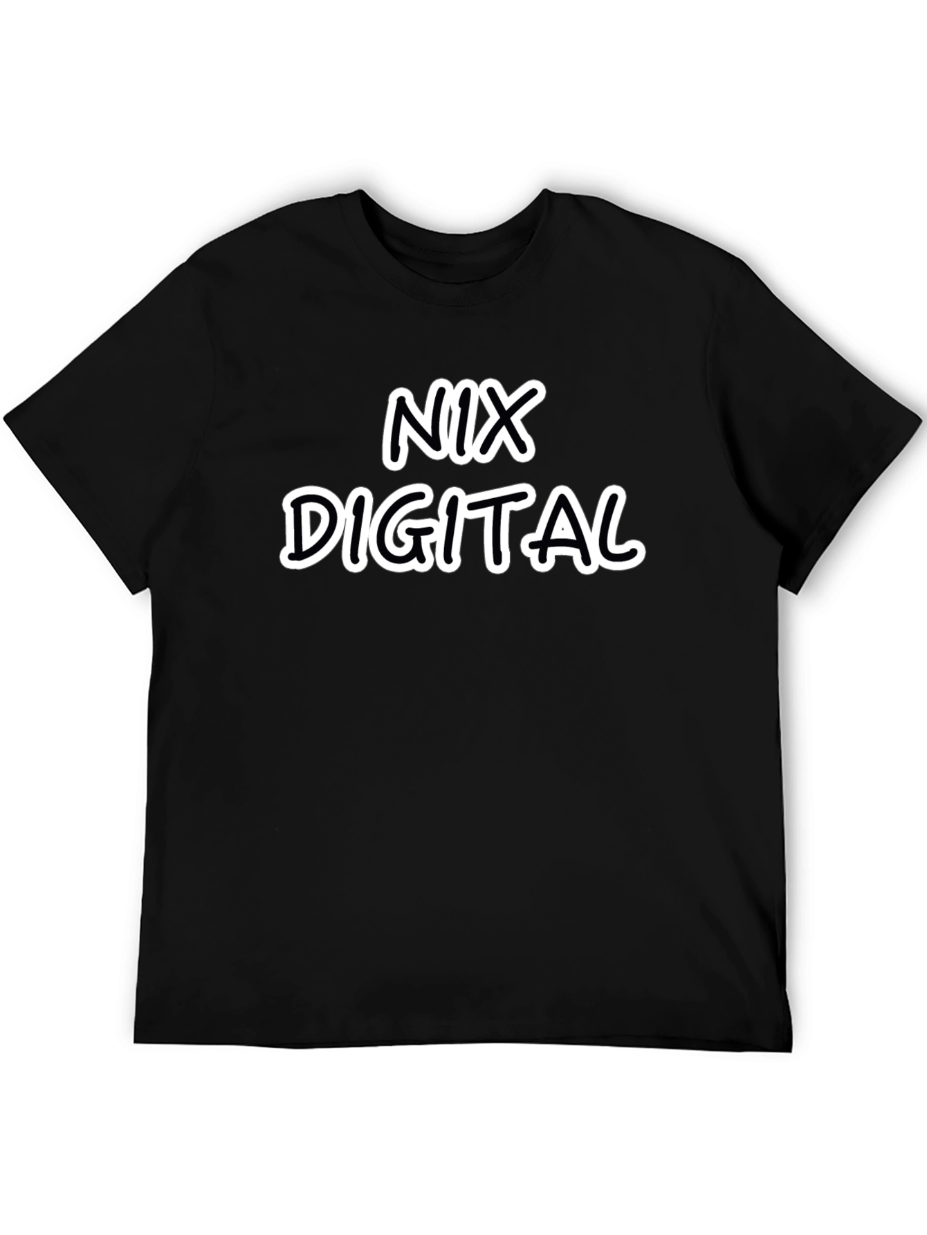NIX DIGITAL Graphic Tee - Stylish Black T-Shirt