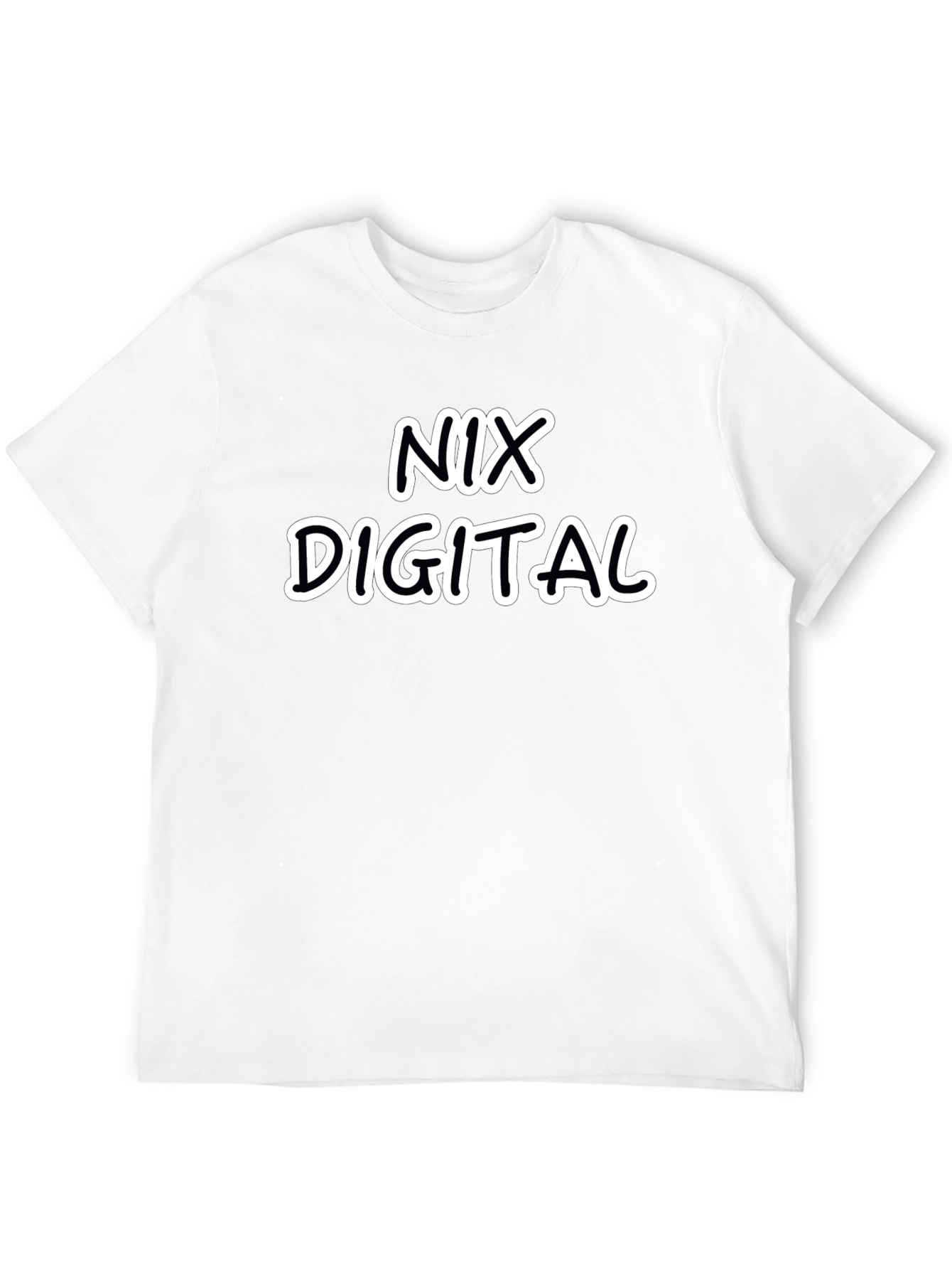 NIX DIGITAL Graphic Tee - Stylish Black T-Shirt