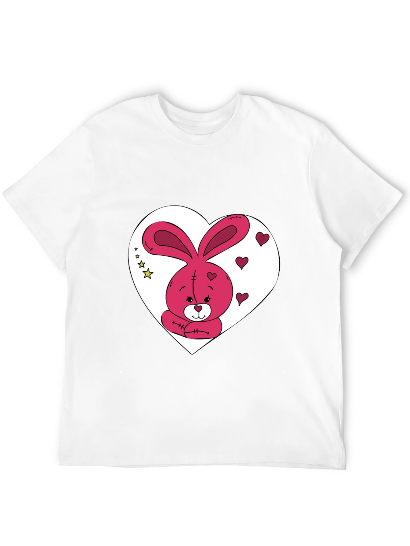 Bunny Heart Graphic Tee - Valentines Day Gift