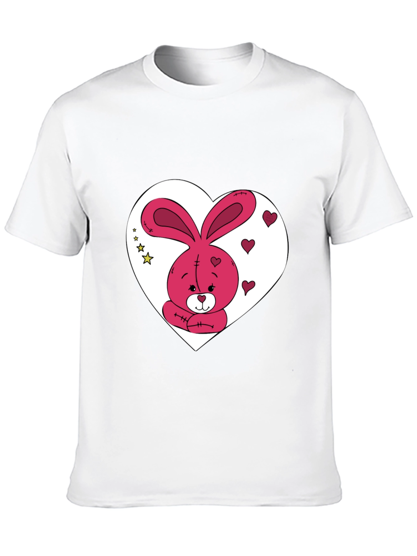 Bunny Heart Graphic Tee - Valentines Day Gift