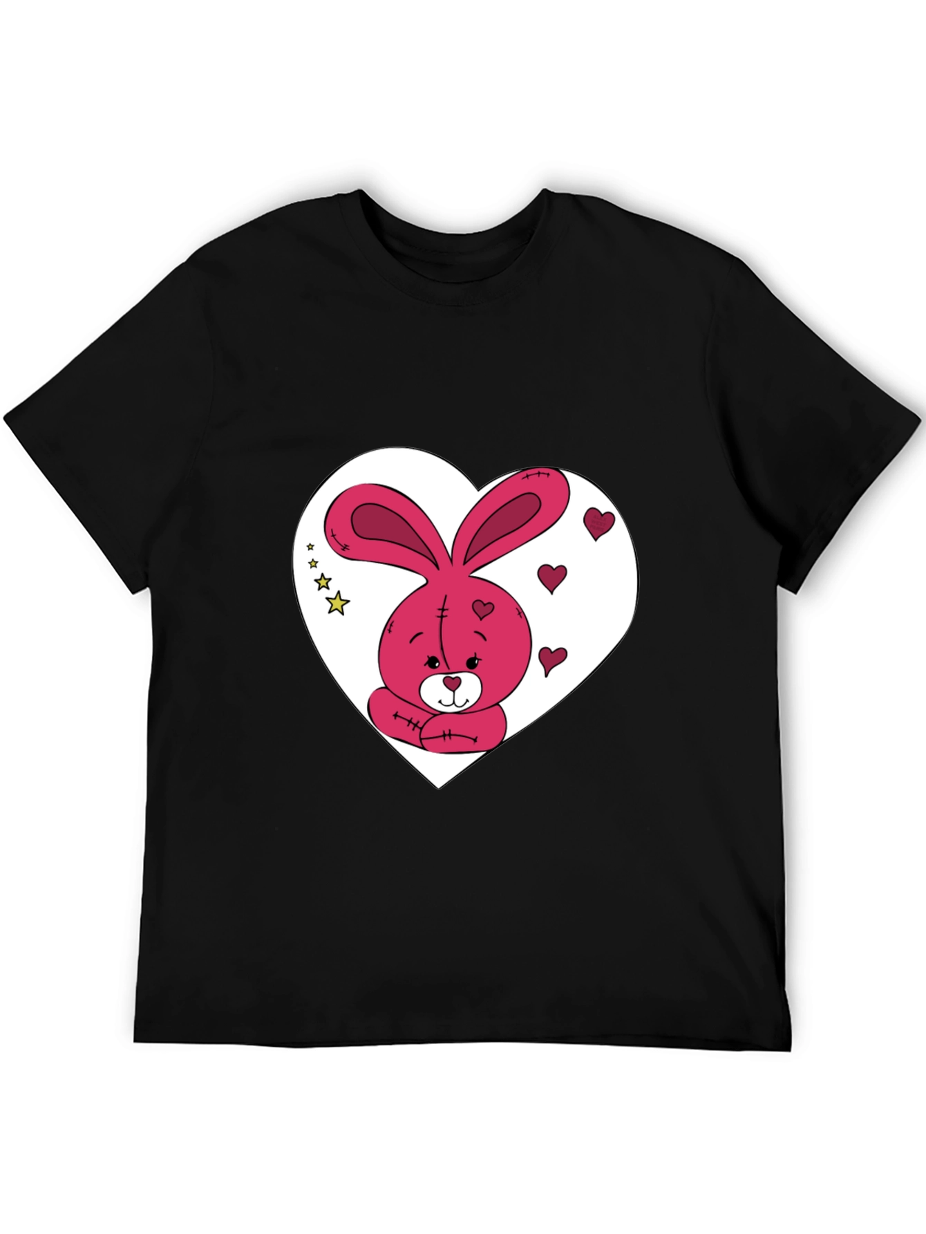 Bunny Heart Graphic Tee - Valentines Day Gift