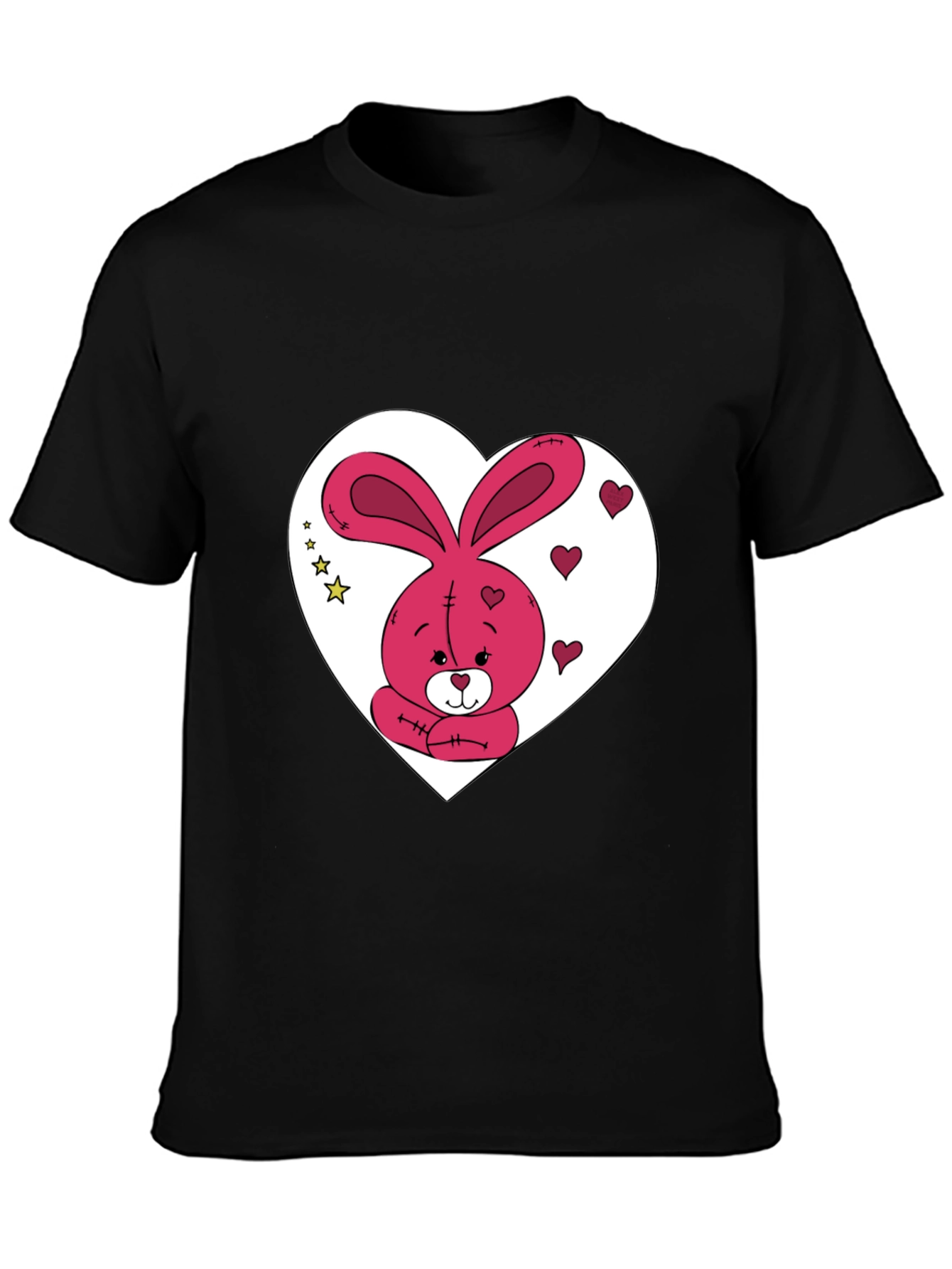Bunny Heart Graphic Tee - Valentines Day Gift