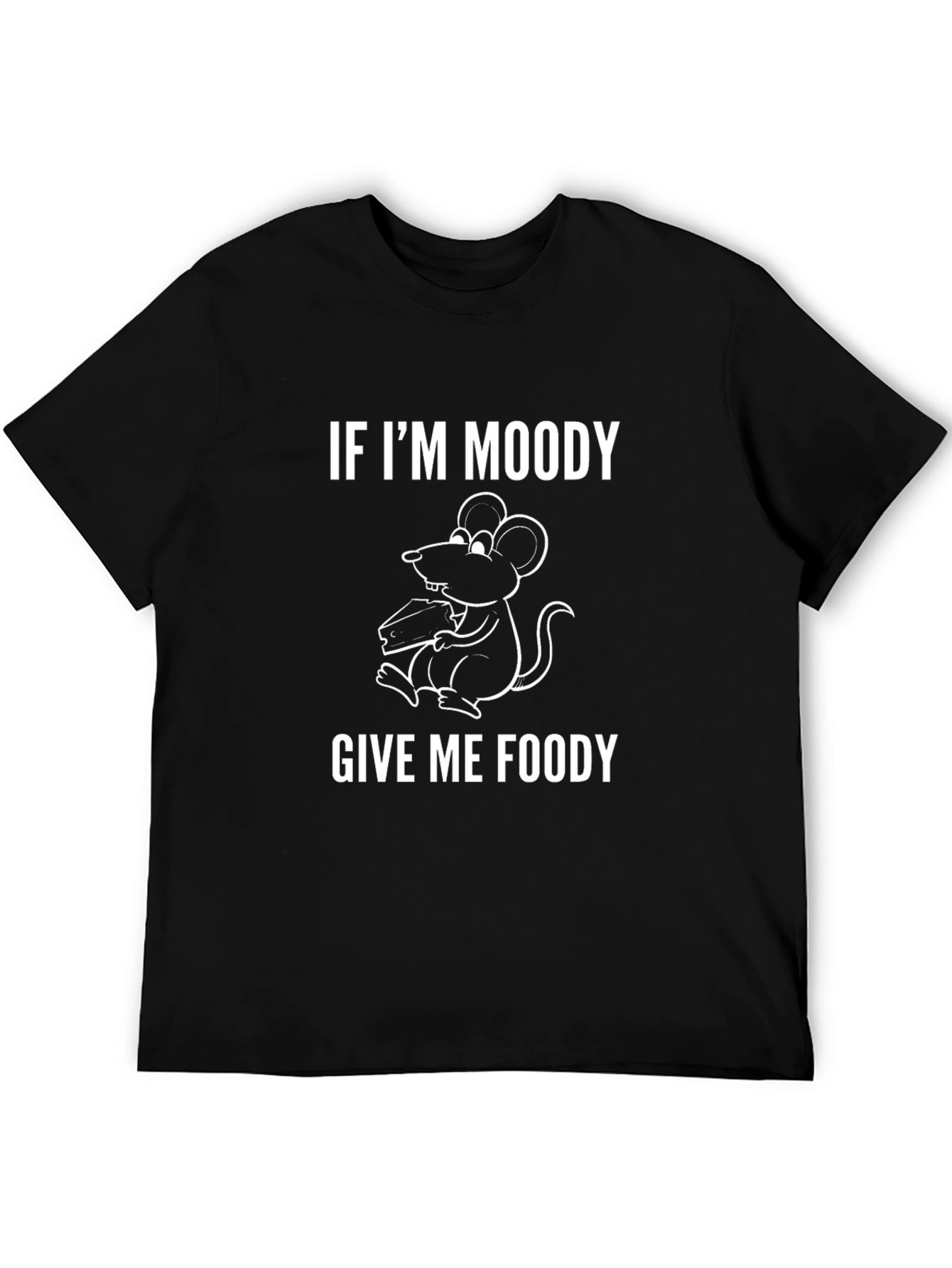 Moody Mouse Foody Black T-Shirt