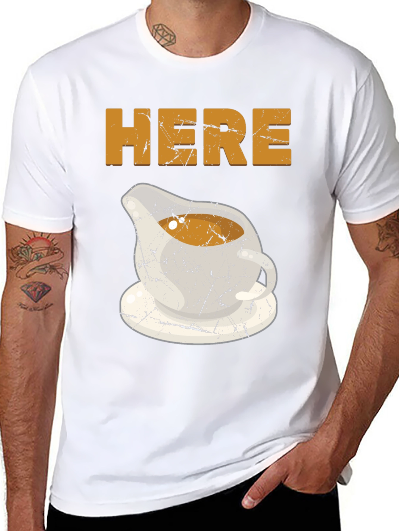 Here For The Gravy Thanksgiving T-Shirt