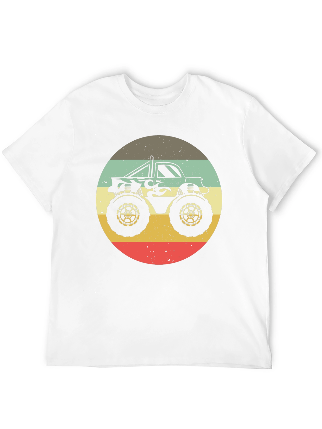 Retro Monster Truck Graphic Tee - Black