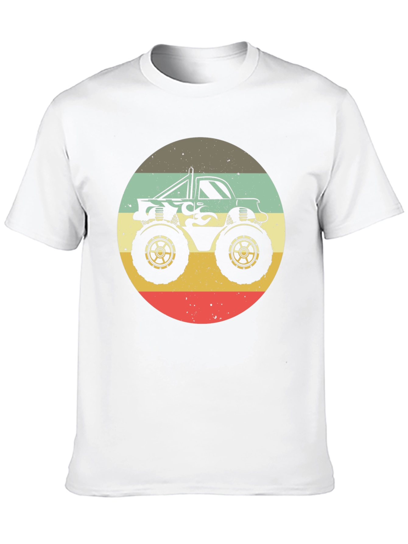 Retro Monster Truck Graphic Tee - Black