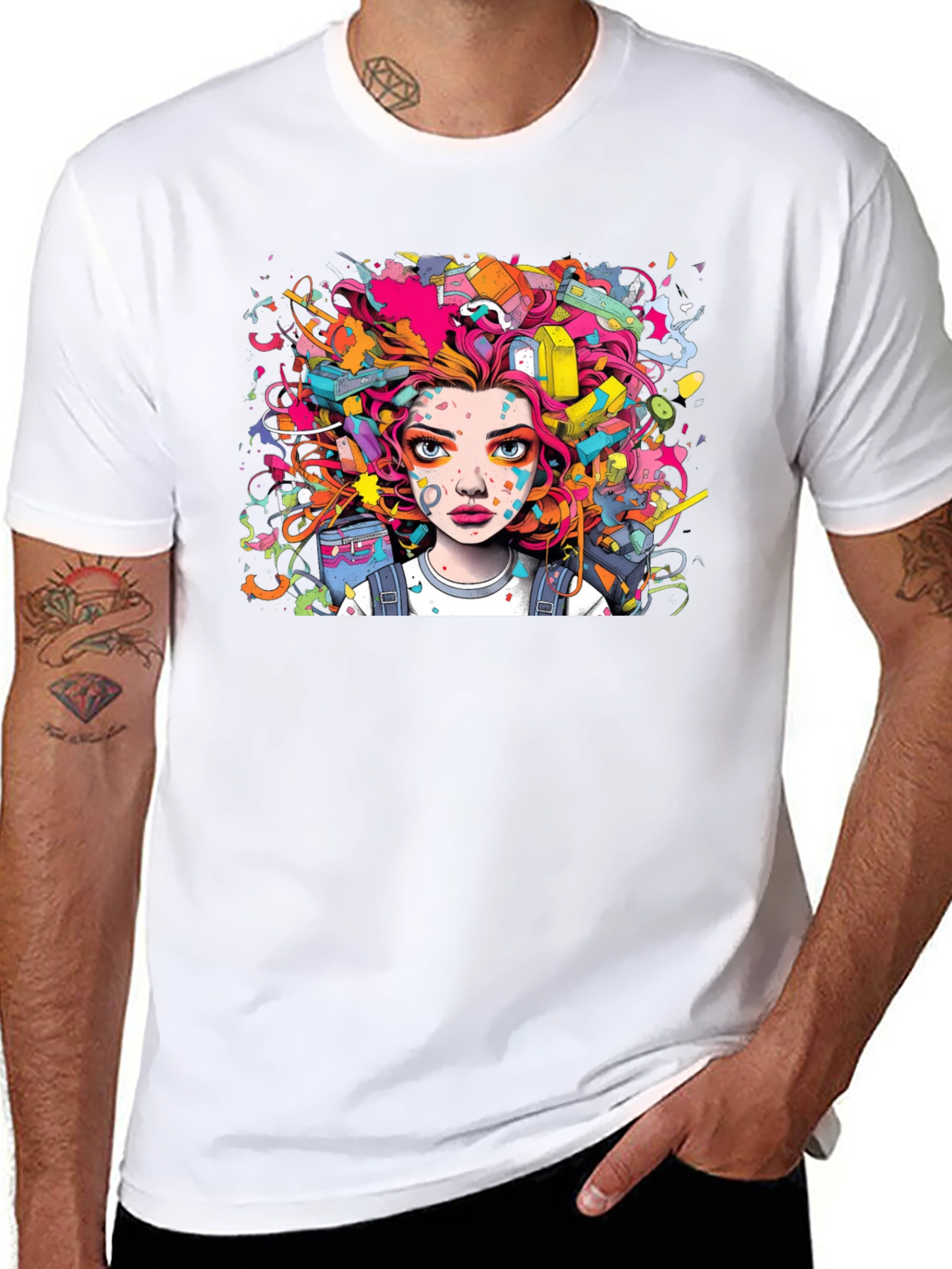 Vibrant Graffiti Art T-Shirt