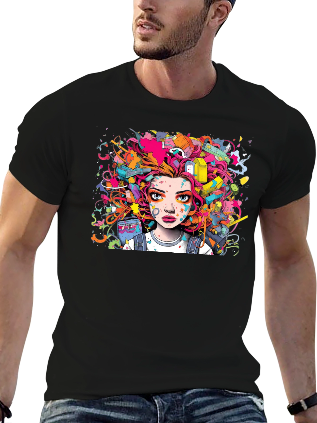 Vibrant Graffiti Art T-Shirt