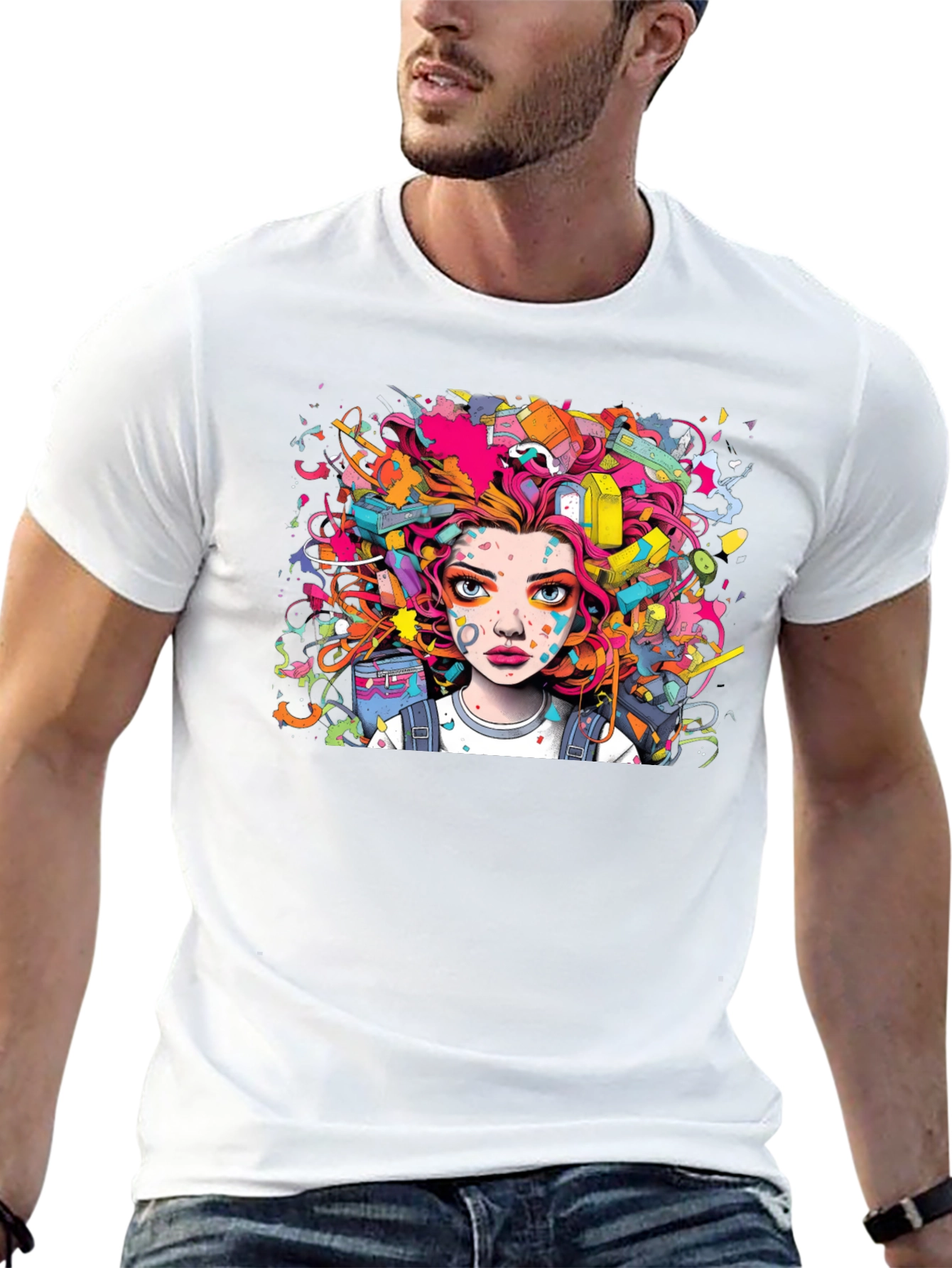 Vibrant Graffiti Art T-Shirt