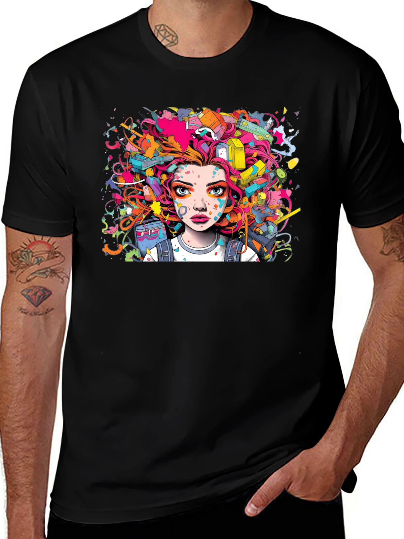 Vibrant Graffiti Art T-Shirt