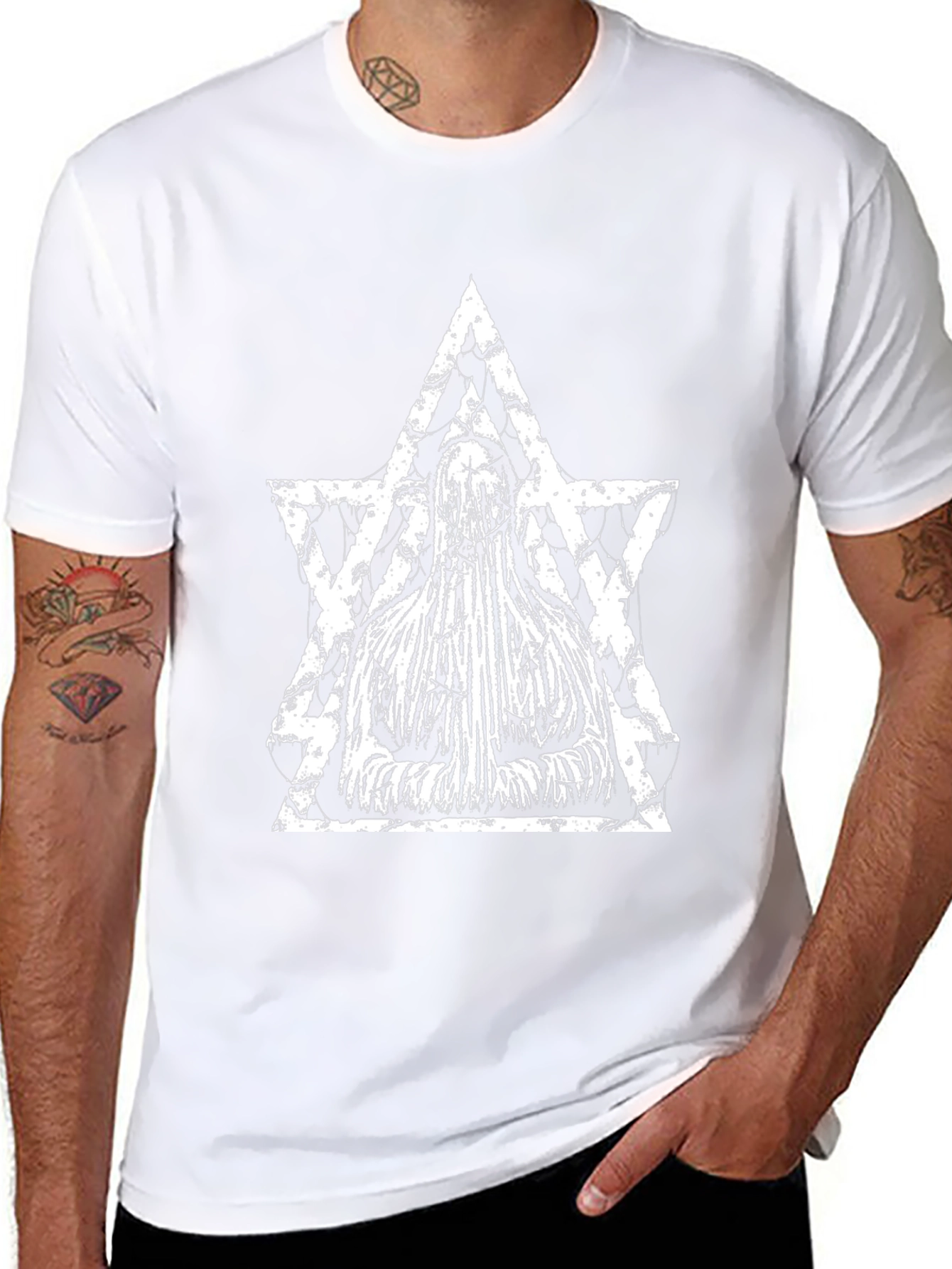 Mystic Star Graphic Tee - Black Cotton T-Shirt
