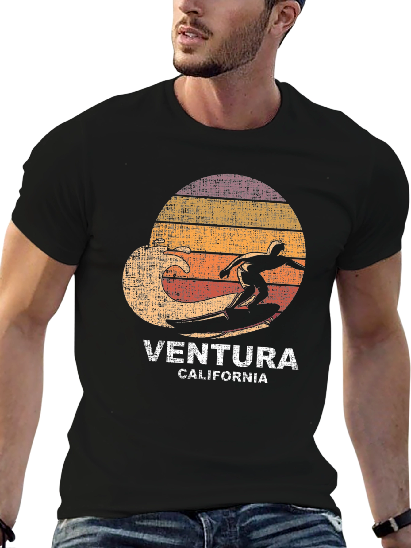 Ventura California Surfer Graphic T-Shirt