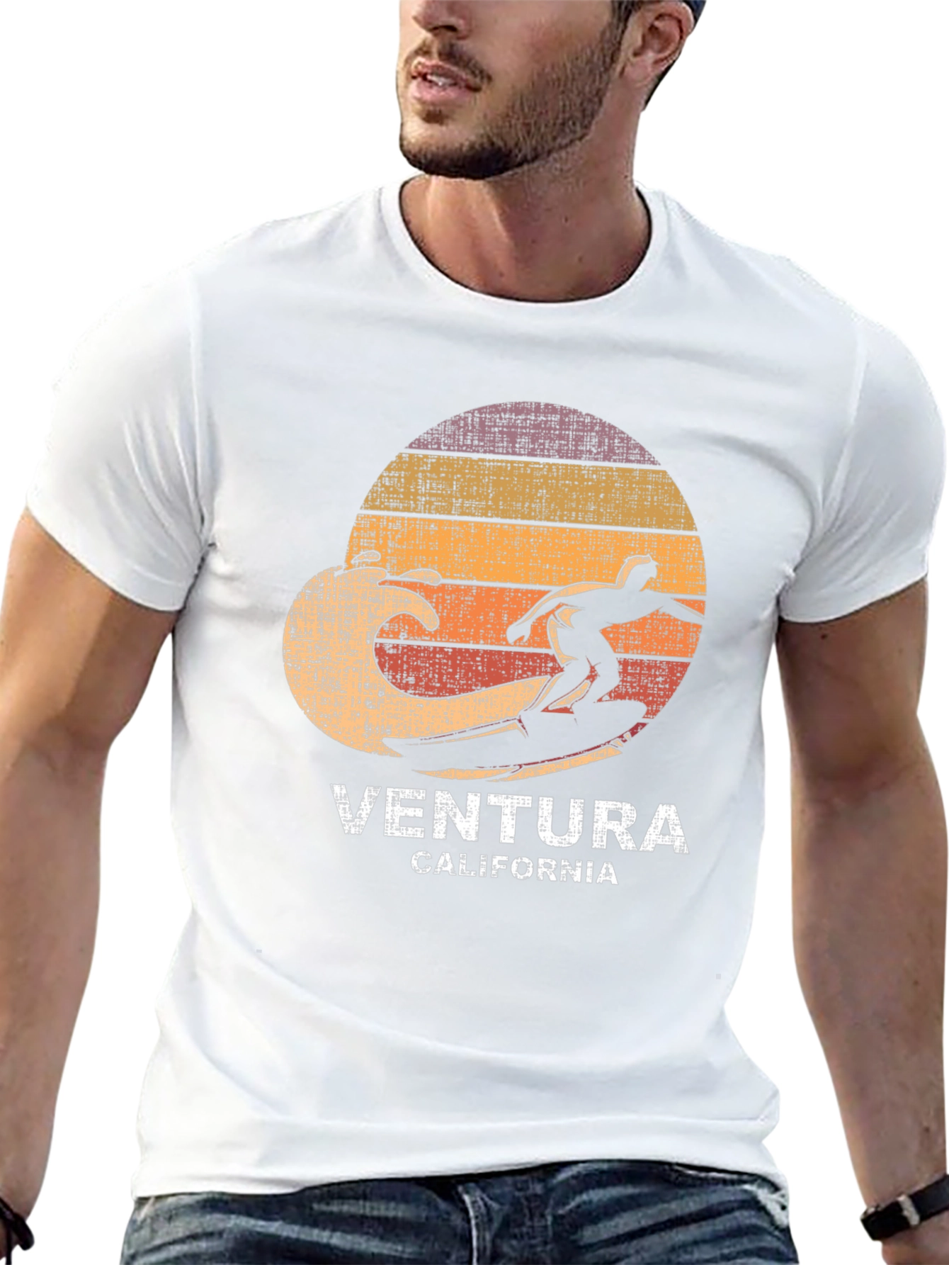 Ventura California Surfer Graphic T-Shirt