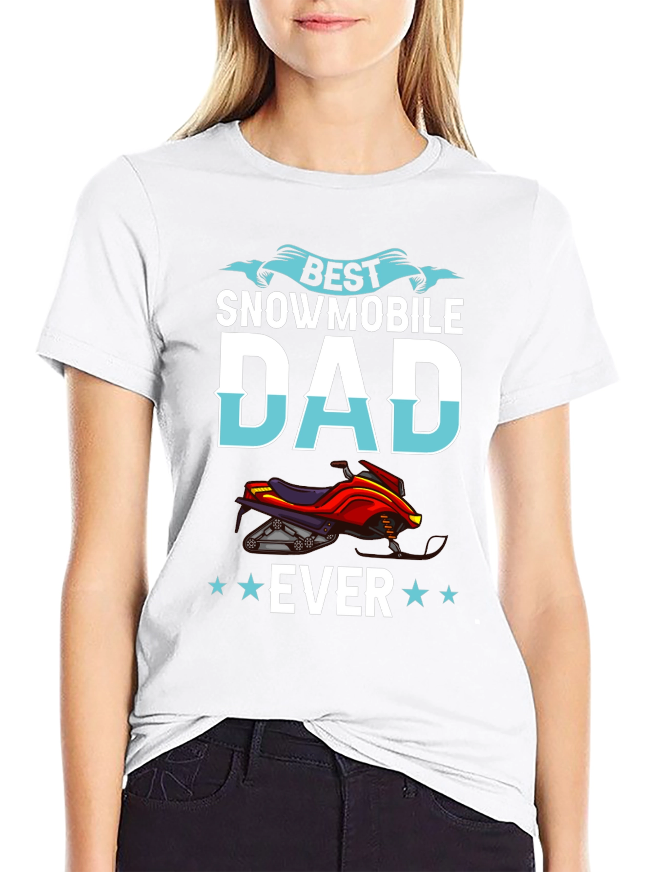 Best Snowmobile Dad Ever T-Shirt - Unique Gift