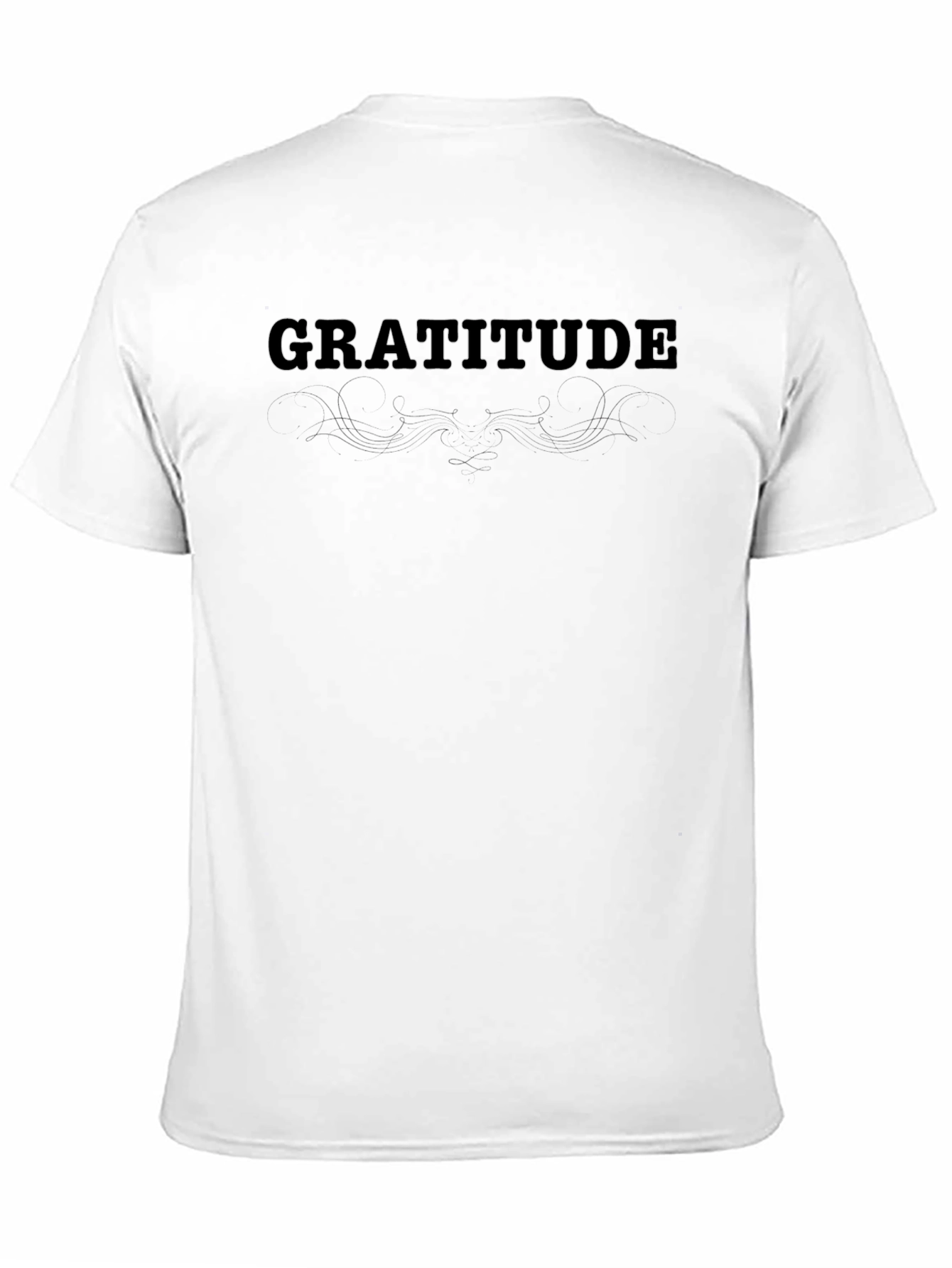 Gratitude Black T-Shirt -  Positive Vibes