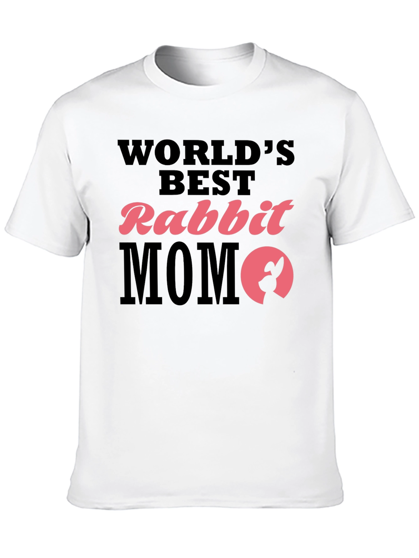 Worlds Best Rabbit Mom T-Shirt Cute Bunny Tee