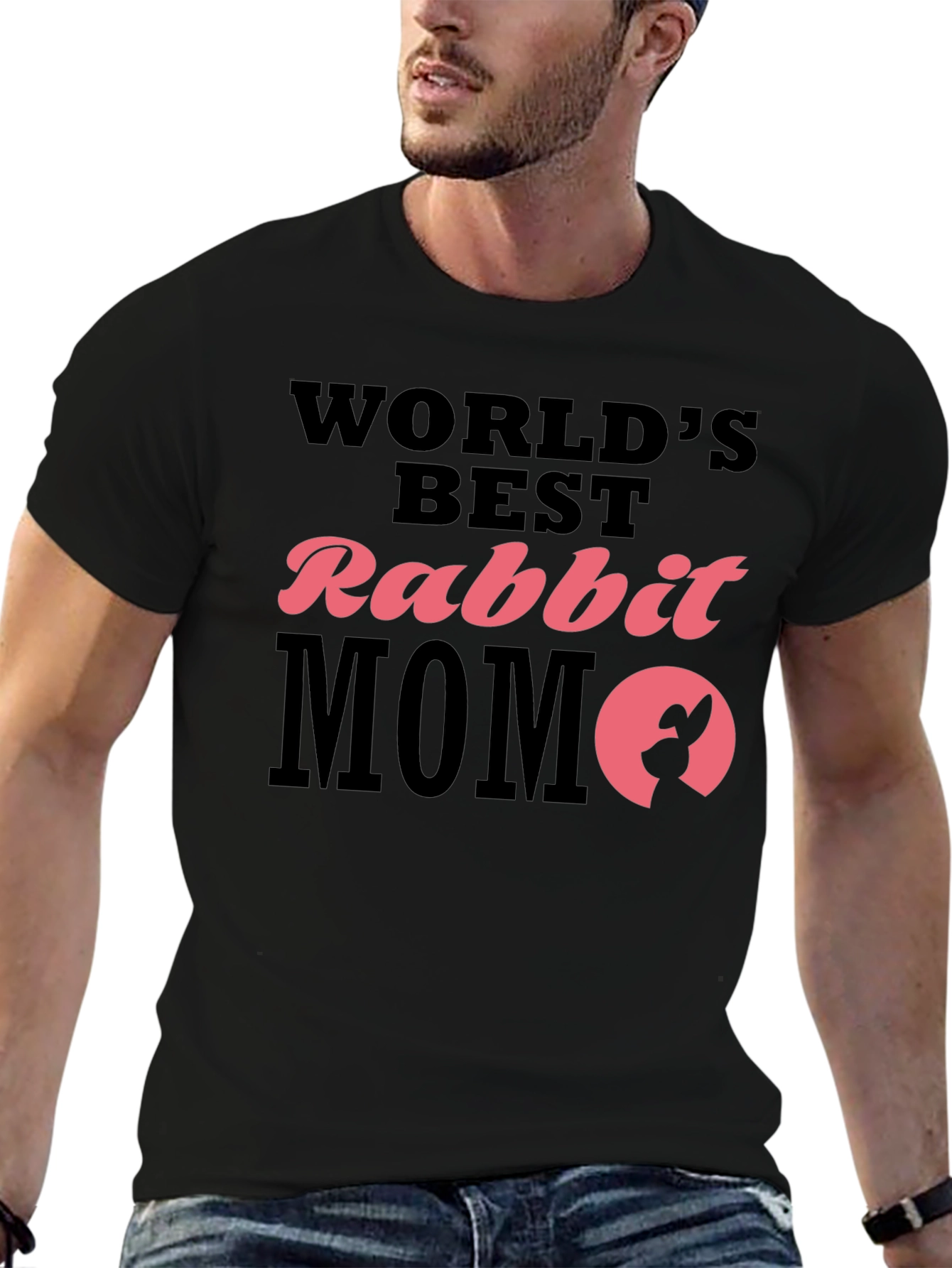 Worlds Best Rabbit Mom T-Shirt Cute Bunny Tee