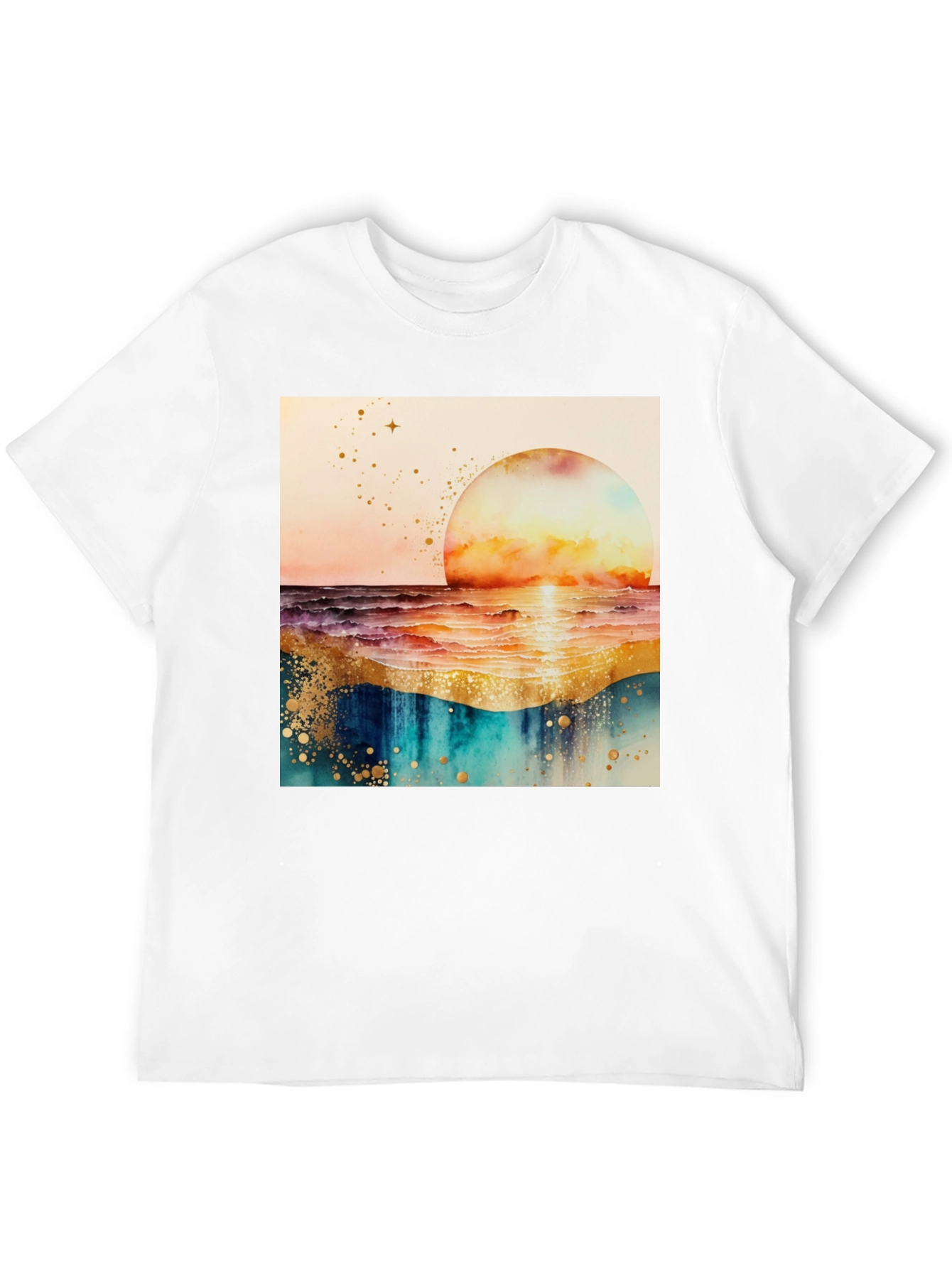 Sunset Wave Graphic Tee - Stylish and Comfortable