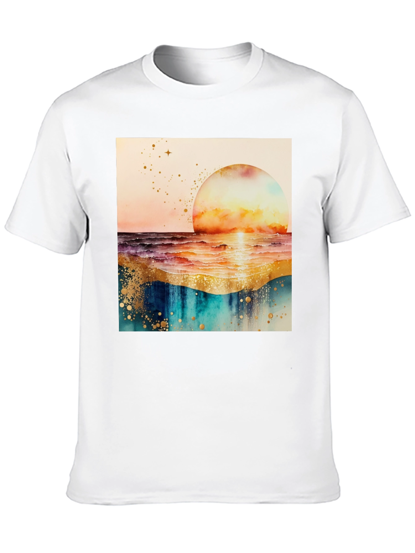 Sunset Wave Graphic Tee - Stylish and Comfortable