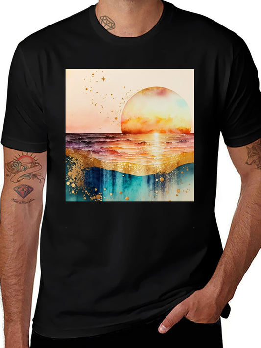 Sunset Wave Graphic Tee - Stylish and Comfortable