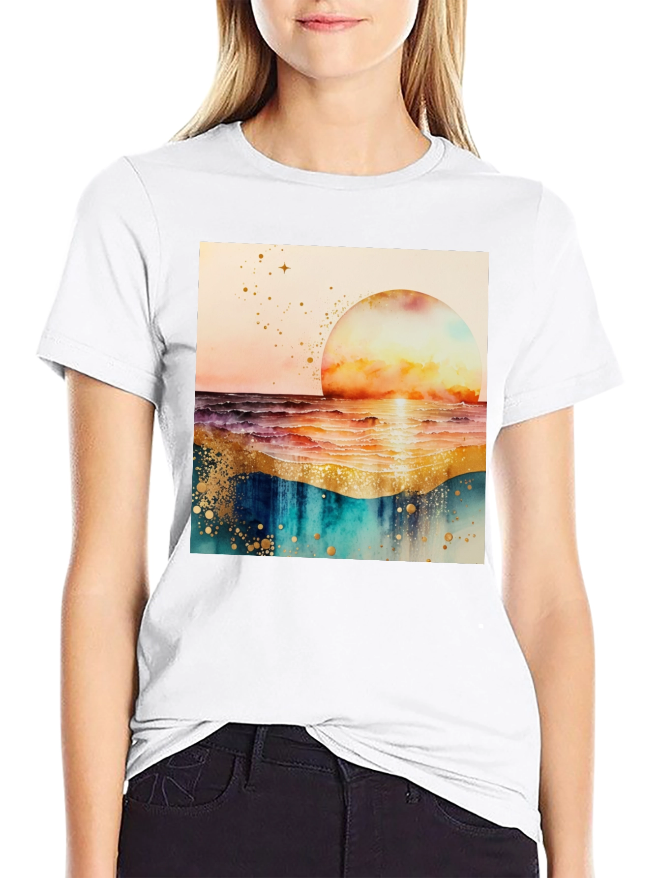 Sunset Wave Graphic Tee - Stylish and Comfortable