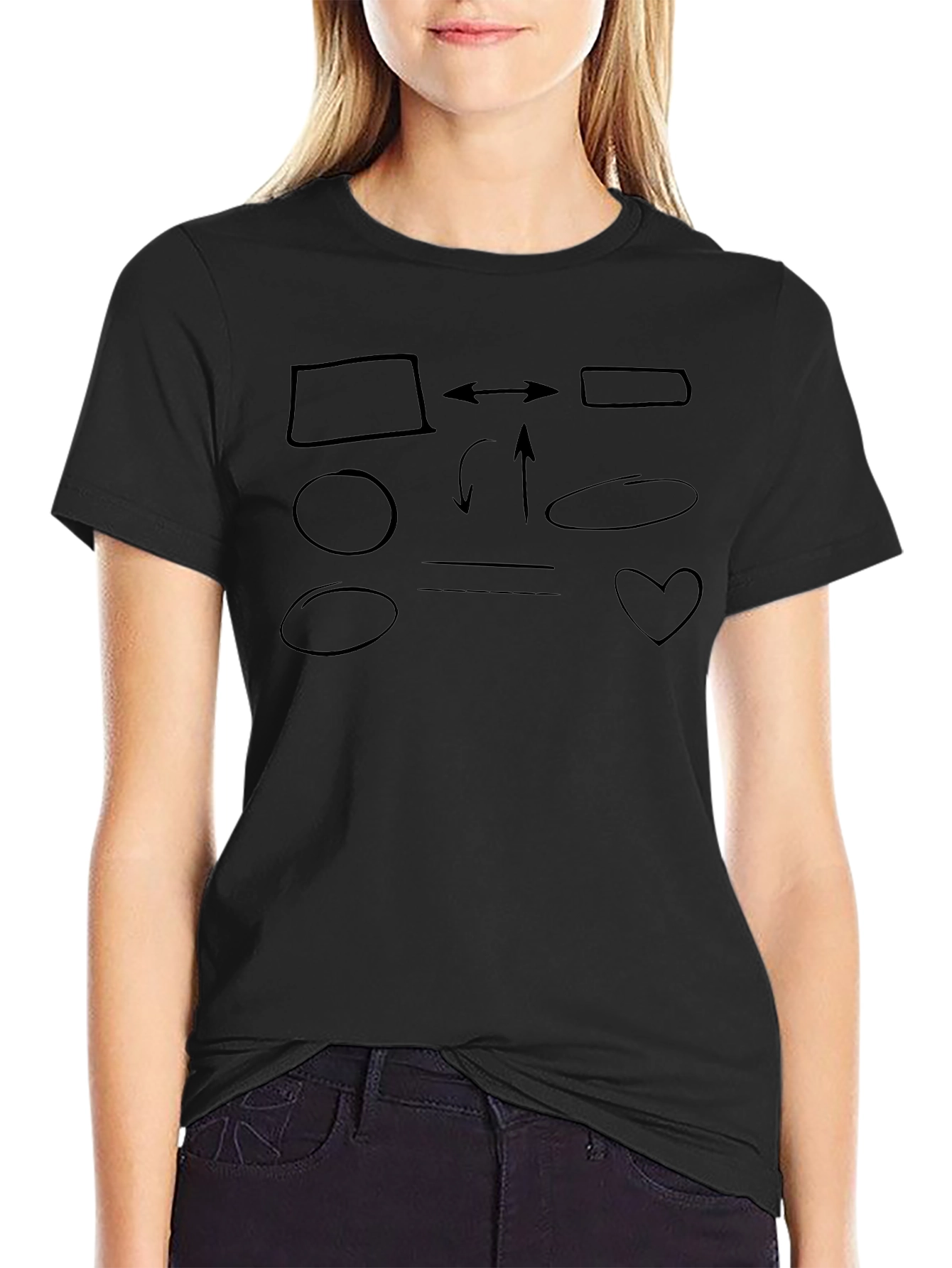 Diagram Mens Black T-Shirt