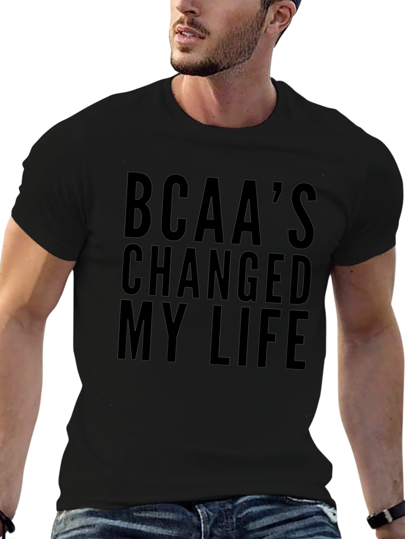 BCAAs Changed My Life Black T-Shirt