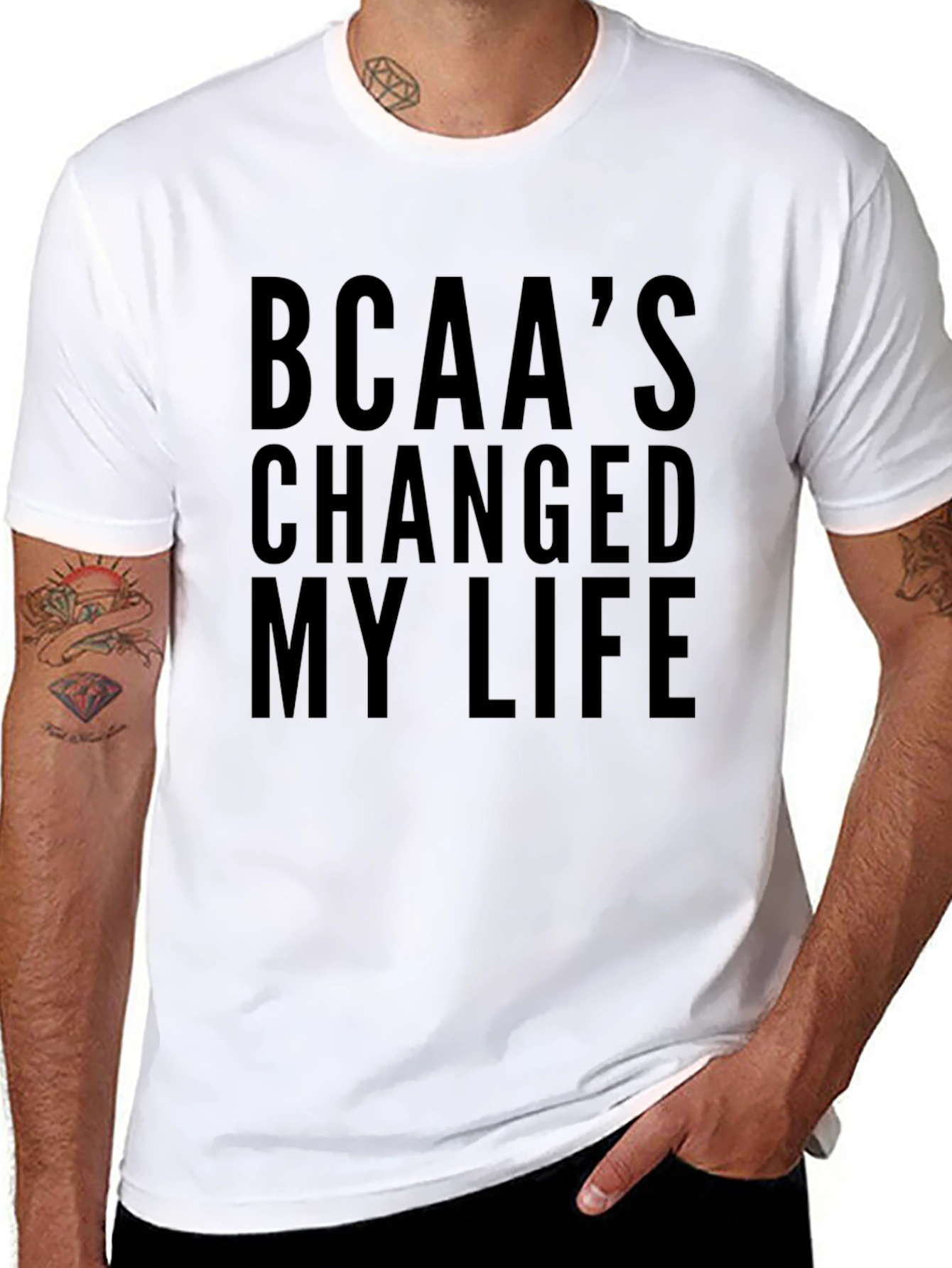 BCAAs Changed My Life Black T-Shirt