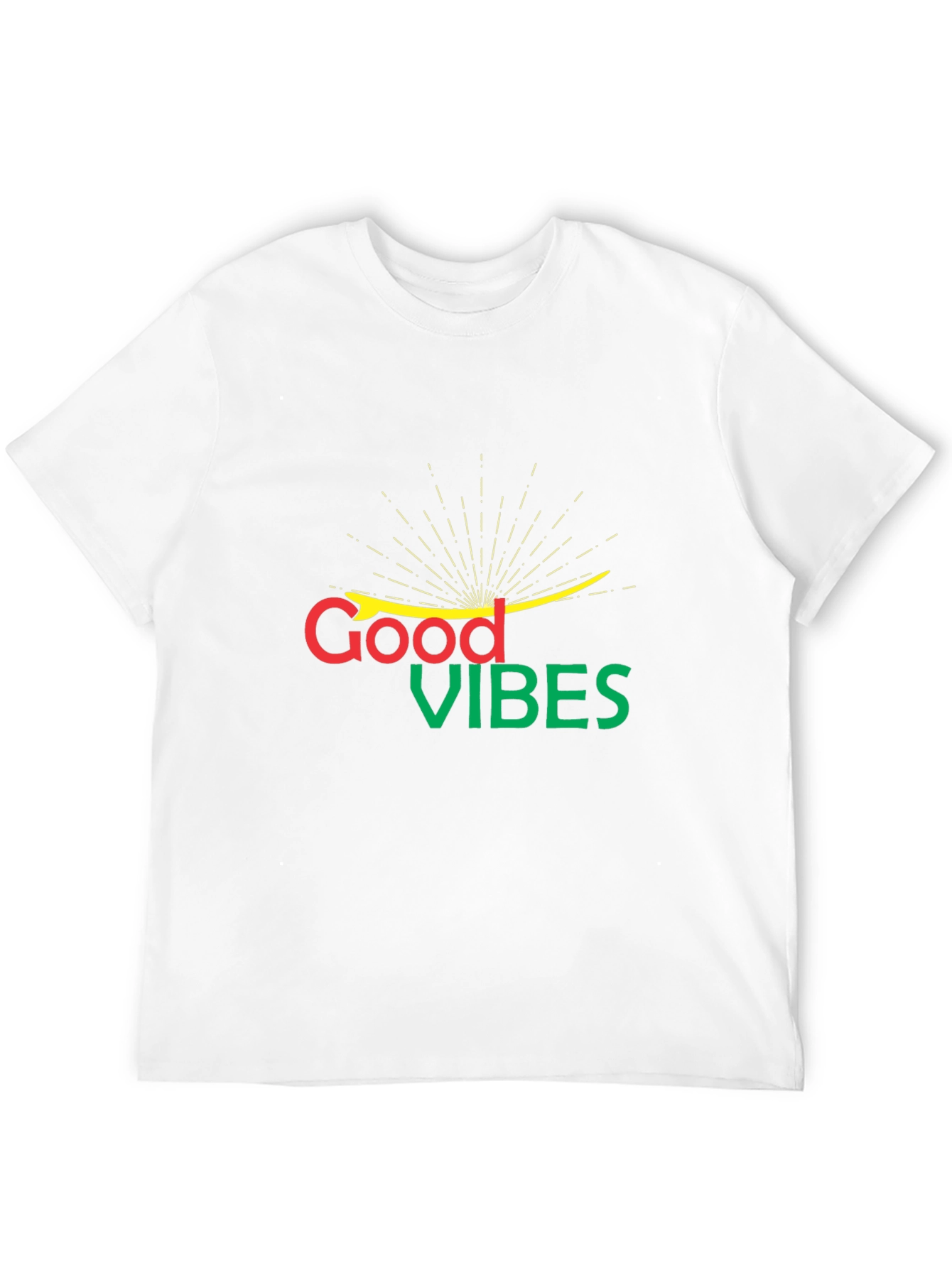 Good Vibes Graphic Black T-Shirt