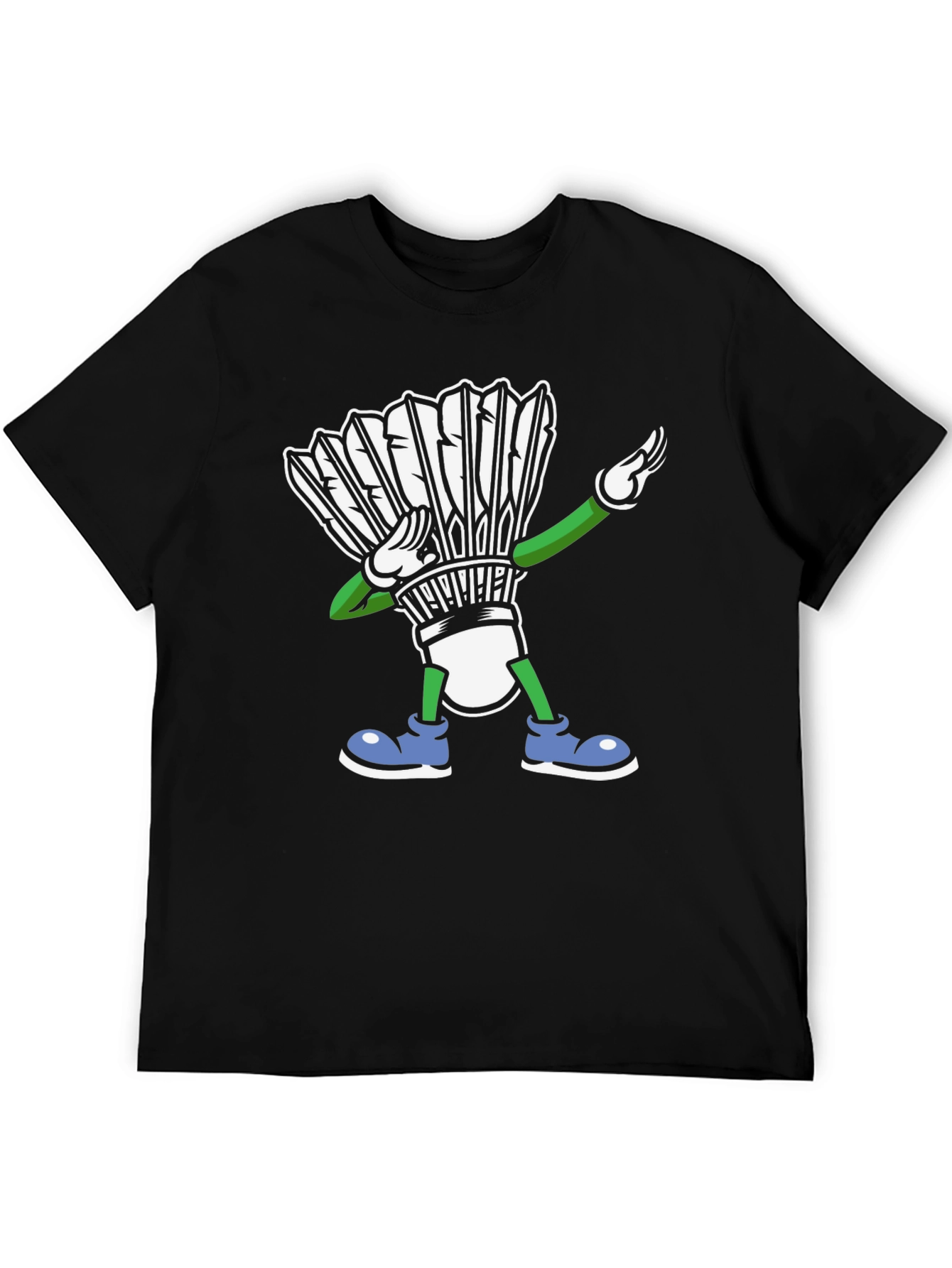 Dabbing Shuttlecock T-Shirt Badminton