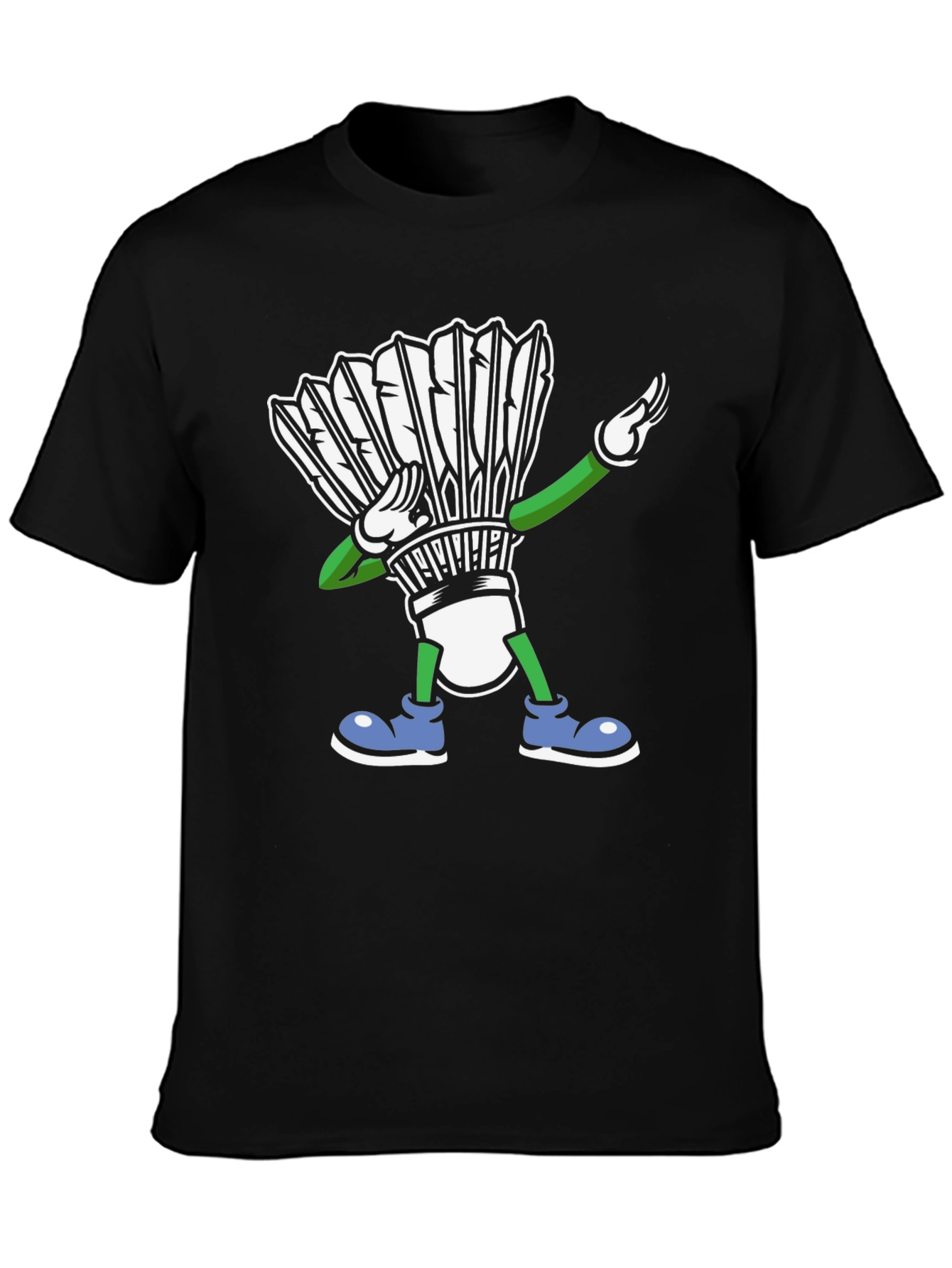 Dabbing Shuttlecock T-Shirt Badminton