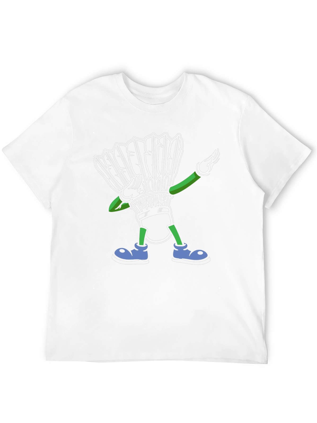 Dabbing Shuttlecock T-Shirt Badminton