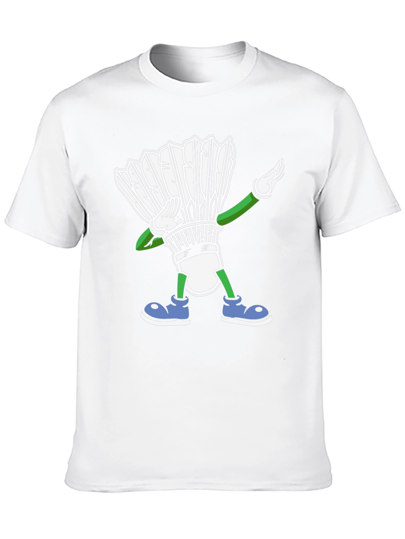 Dabbing Shuttlecock T-Shirt Badminton