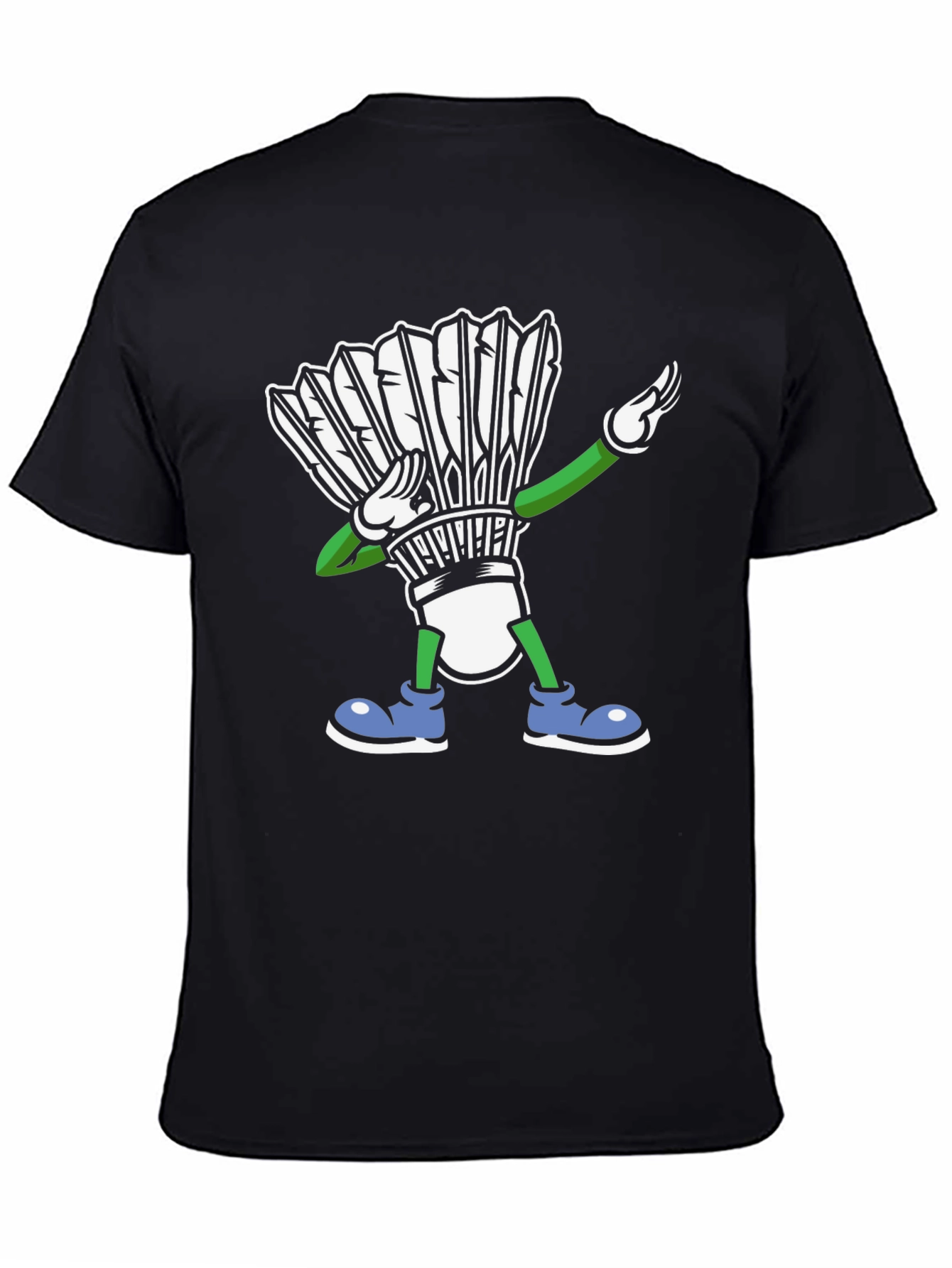 Dabbing Shuttlecock T-Shirt Badminton
